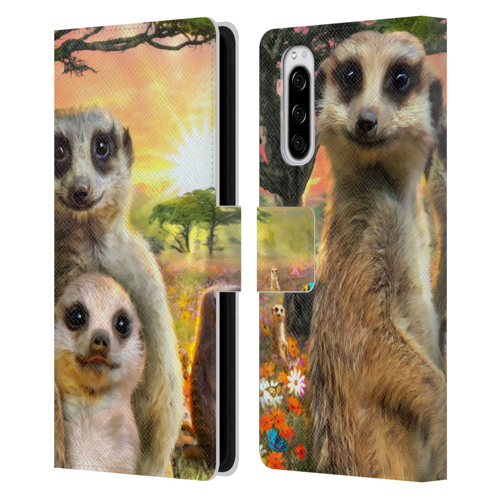 Pouzdro na mobil Sony Xperia 5 - Head Case - malé surikaty