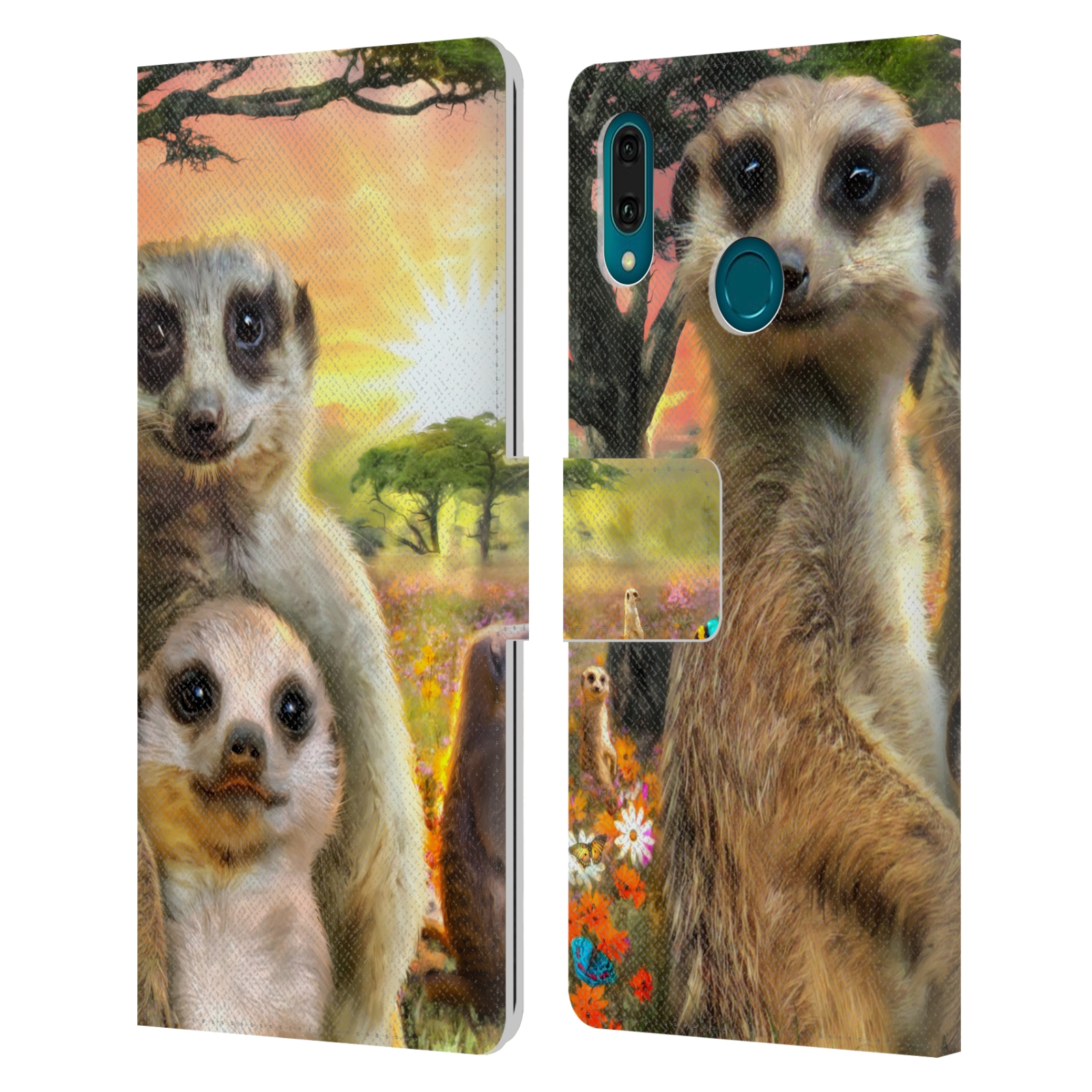 Pouzdro na mobil Huawei Y9 2019 - Head Case - malé surikaty