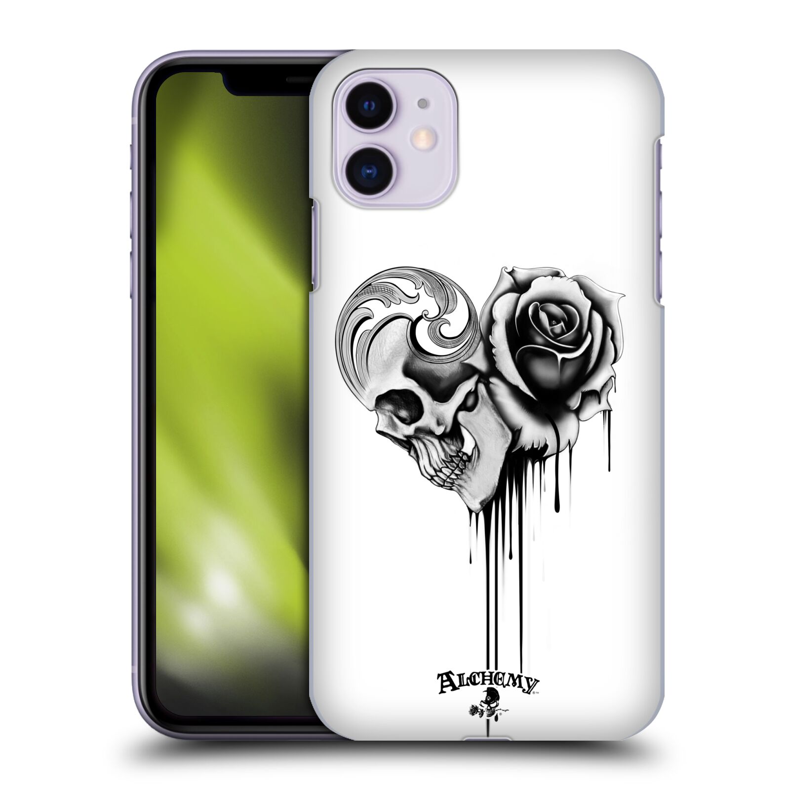 Obal na mobil Apple Iphone 11 - HEAD CASE - Alchemy Gothic - Lebka a růže