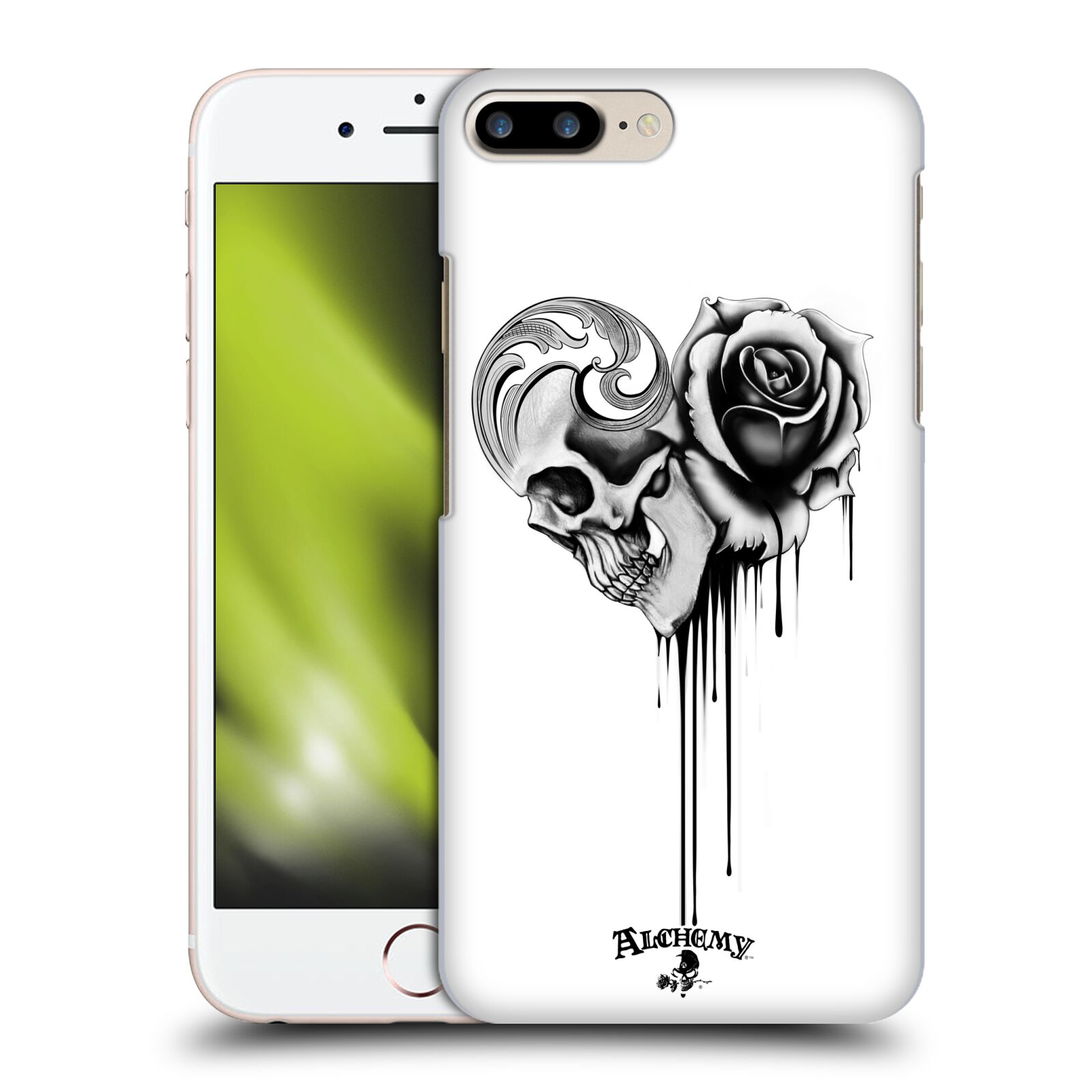 Obal na mobil Apple Iphone 7+ /  8+ - HEAD CASE - Alchemy Gothic - Lebka a růže