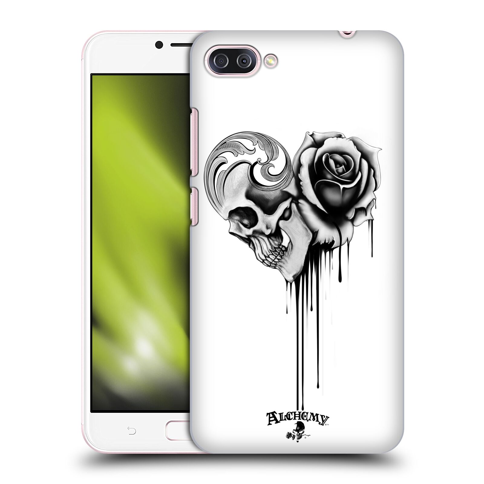 Obal na mobil Asus Zenfone 4 MAX / 4 MAX PRO (ZC554KL) - HEAD CASE - Alchemy Gothic - Lebka a růže