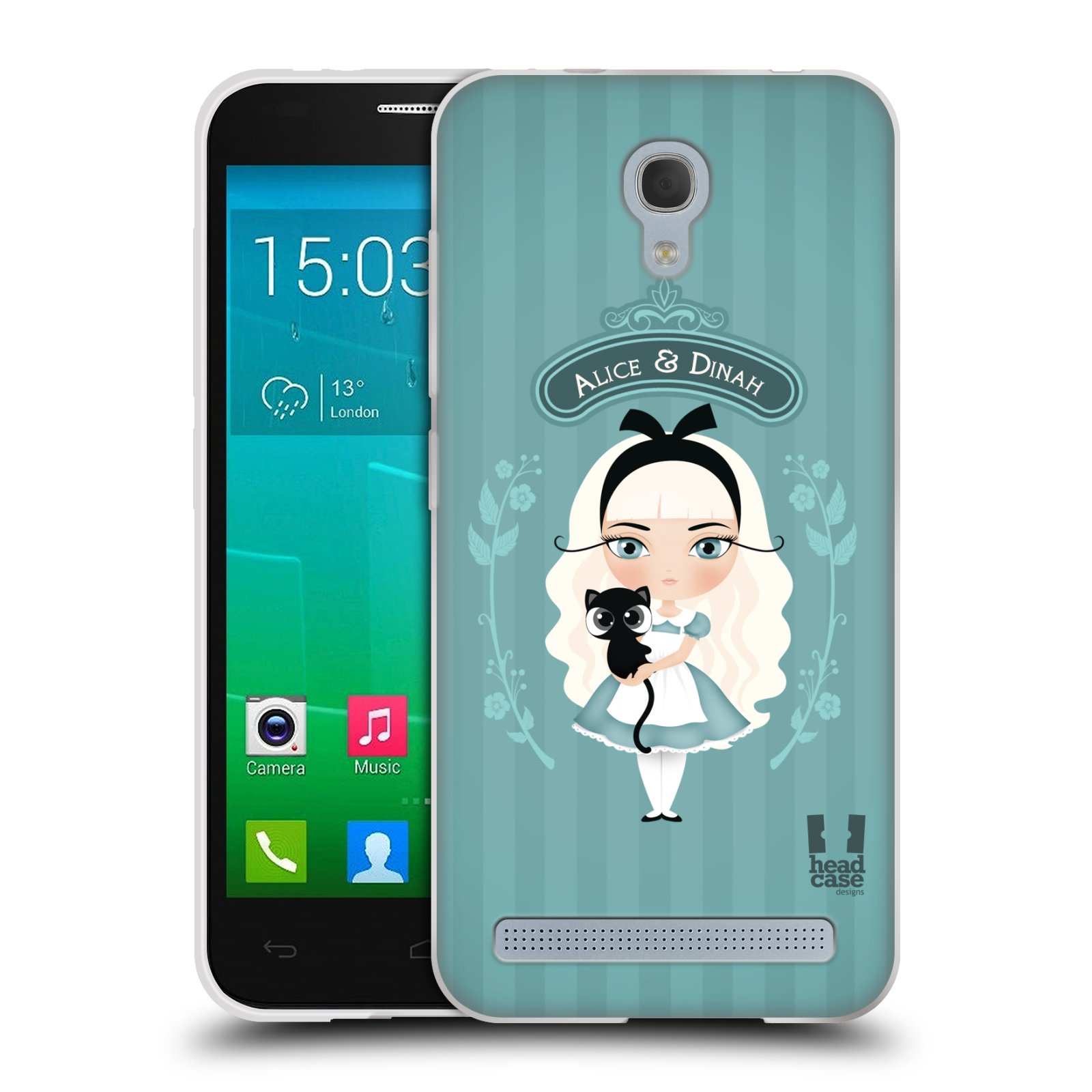 HEAD CASE silikonový obal na mobil Alcatel Idol 2 MINI S 6036Y vzor Alenka v říši divů Alenka