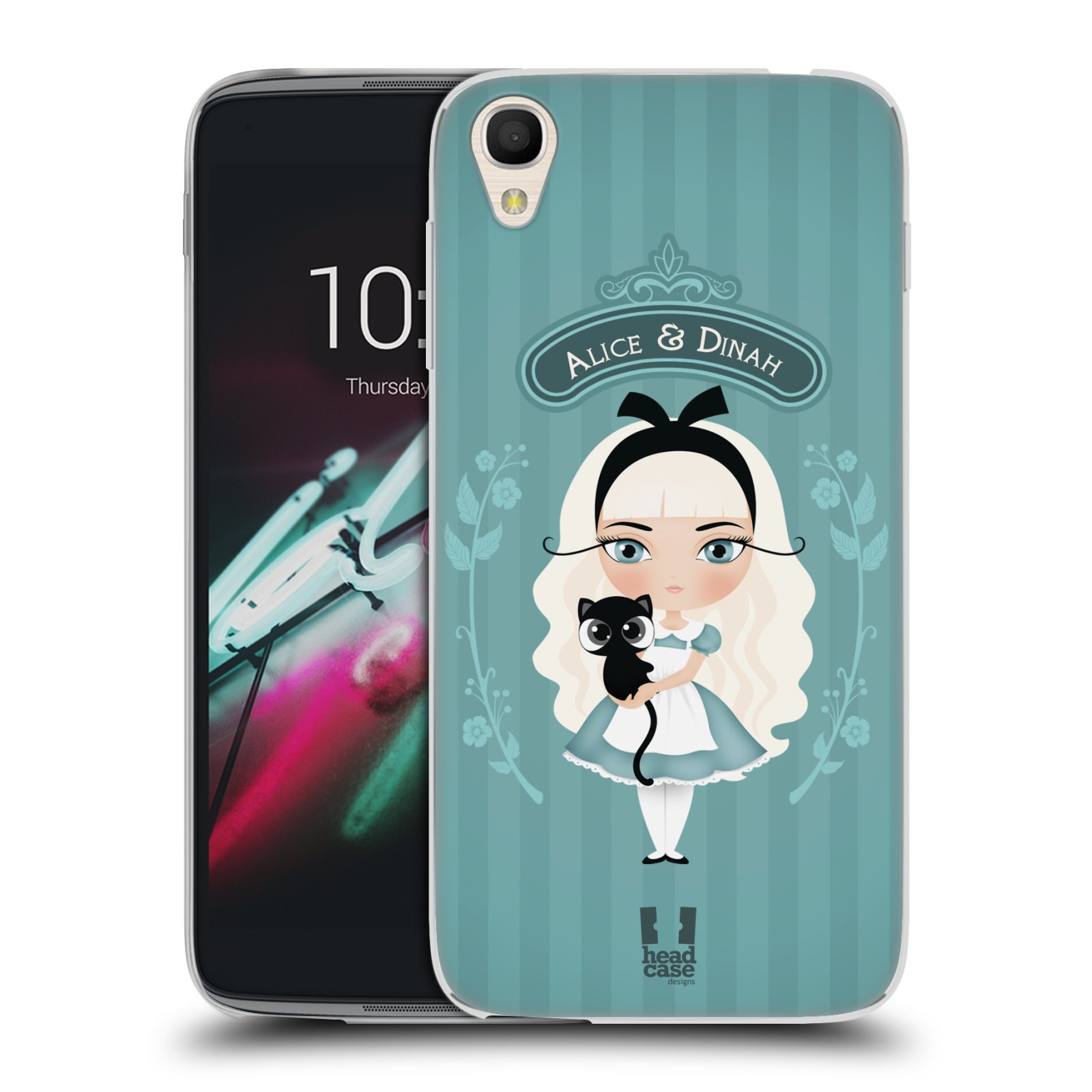 HEAD CASE silikonový obal na mobil Alcatel Idol 3 OT-6039Y (4.7) vzor Alenka v říši divů Alenka
