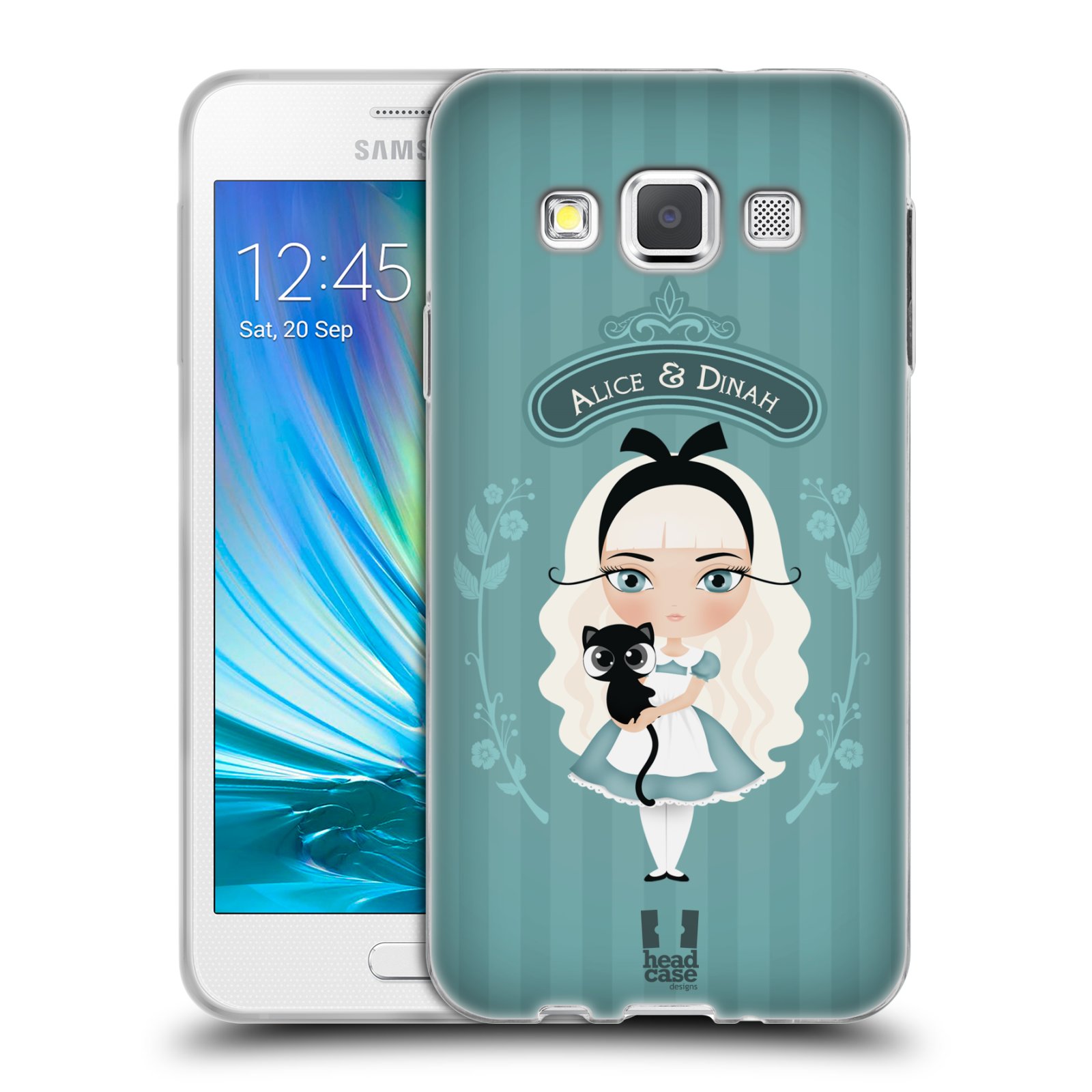 HEAD CASE silikonový obal na mobil Samsung Galaxy A3 vzor Alenka v říši divů Alenka