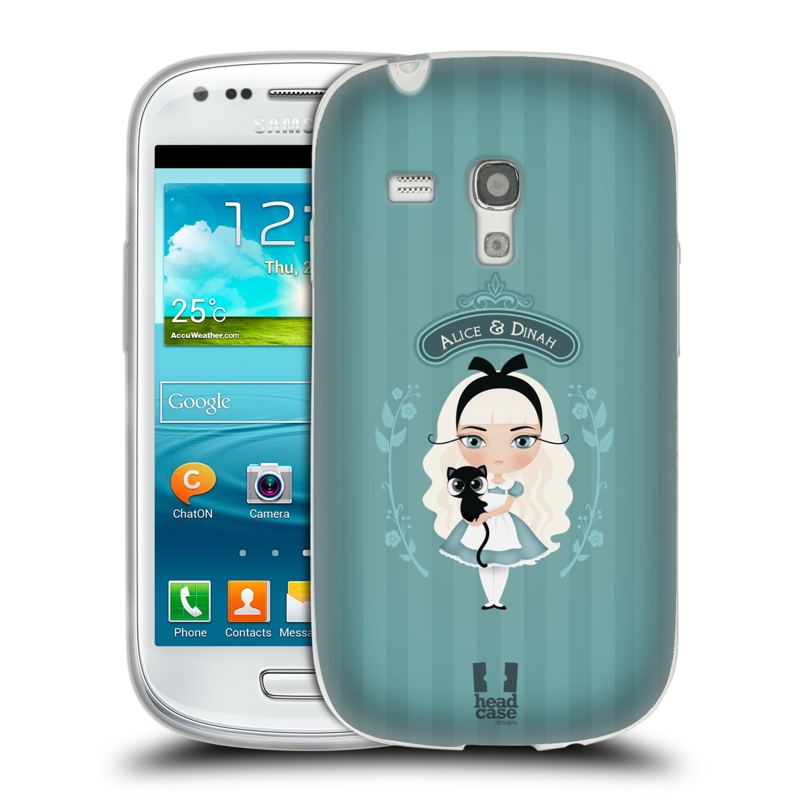 HEAD CASE silikonový obal na mobil Samsung Galaxy S3 MINI i8190 vzor Alenka v říši divů Alenka