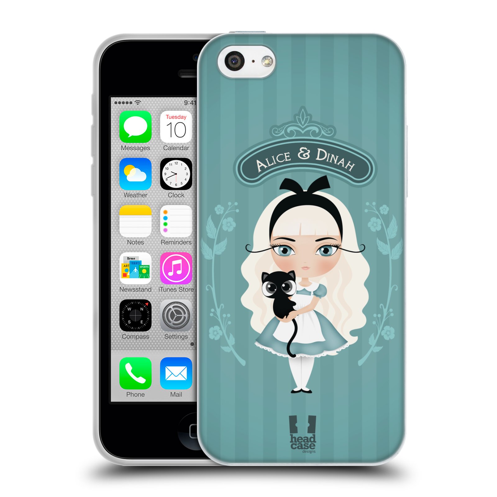 HEAD CASE silikonový obal na mobil Apple Iphone 5C vzor Alenka v říši divů Alenka