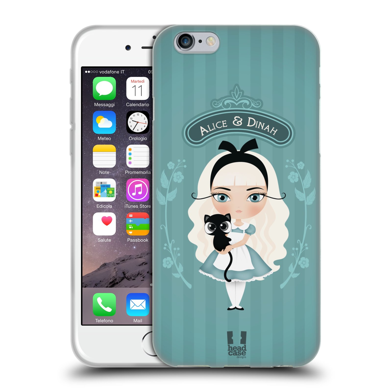 HEAD CASE silikonový obal na mobil Apple Iphone 6/6S vzor Alenka v říši divů Alenka