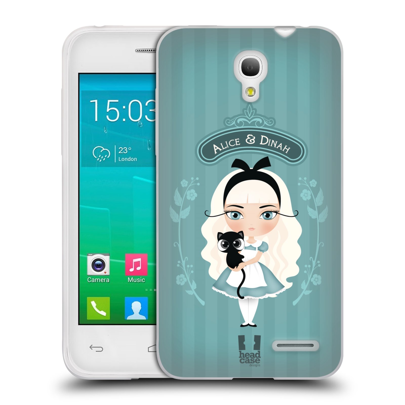 HEAD CASE silikonový obal na mobil Alcatel POP S3 OT-5050Y vzor Alenka v říši divů Alenka