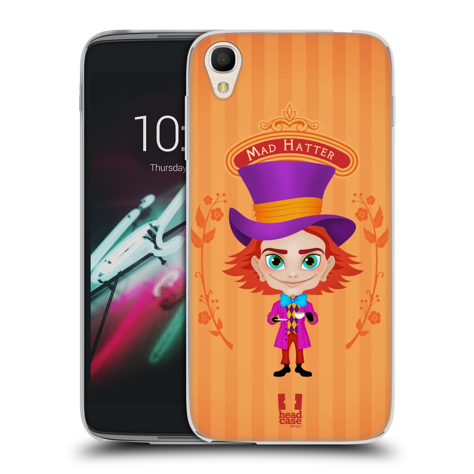 HEAD CASE silikonový obal na mobil Alcatel Idol 3 OT-6039Y (4.7) vzor Alenka v říši divů buřinka