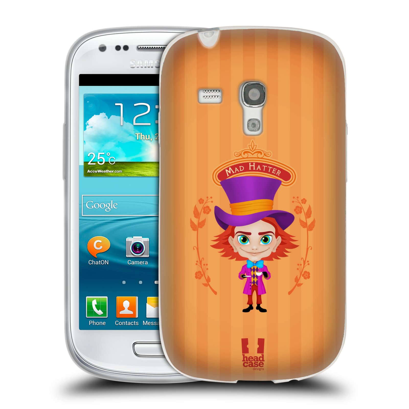 HEAD CASE silikonový obal na mobil Samsung Galaxy S3 MINI i8190 vzor Alenka v říši divů buřinka