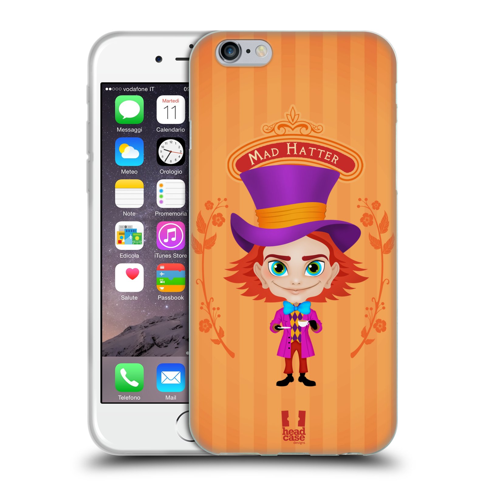 HEAD CASE silikonový obal na mobil Apple Iphone 6/6S vzor Alenka v říši divů buřinka