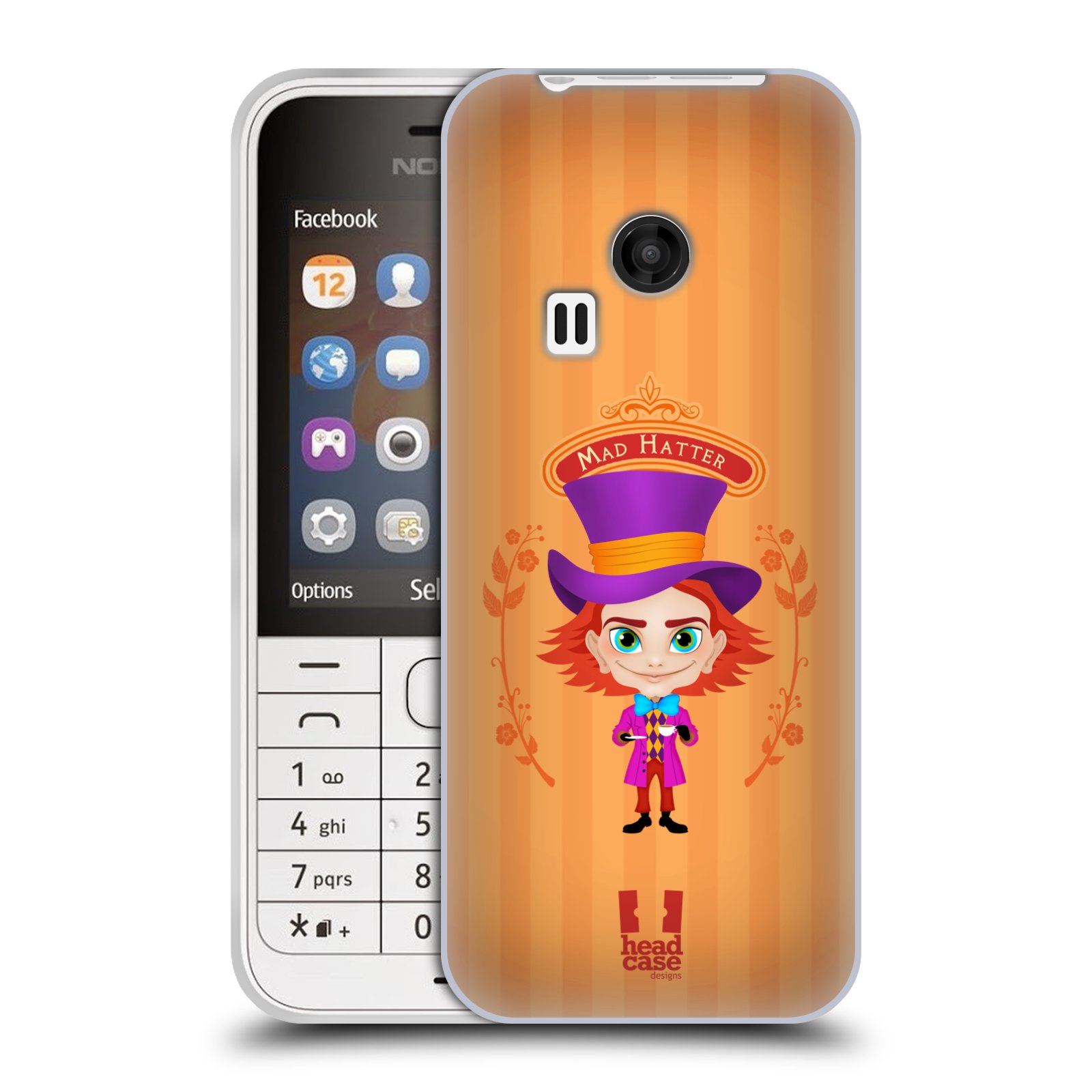 HEAD CASE silikonový obal na mobil NOKIA 220 / NOKIA 220 DUAL SIM vzor Alenka v říši divů buřinka
