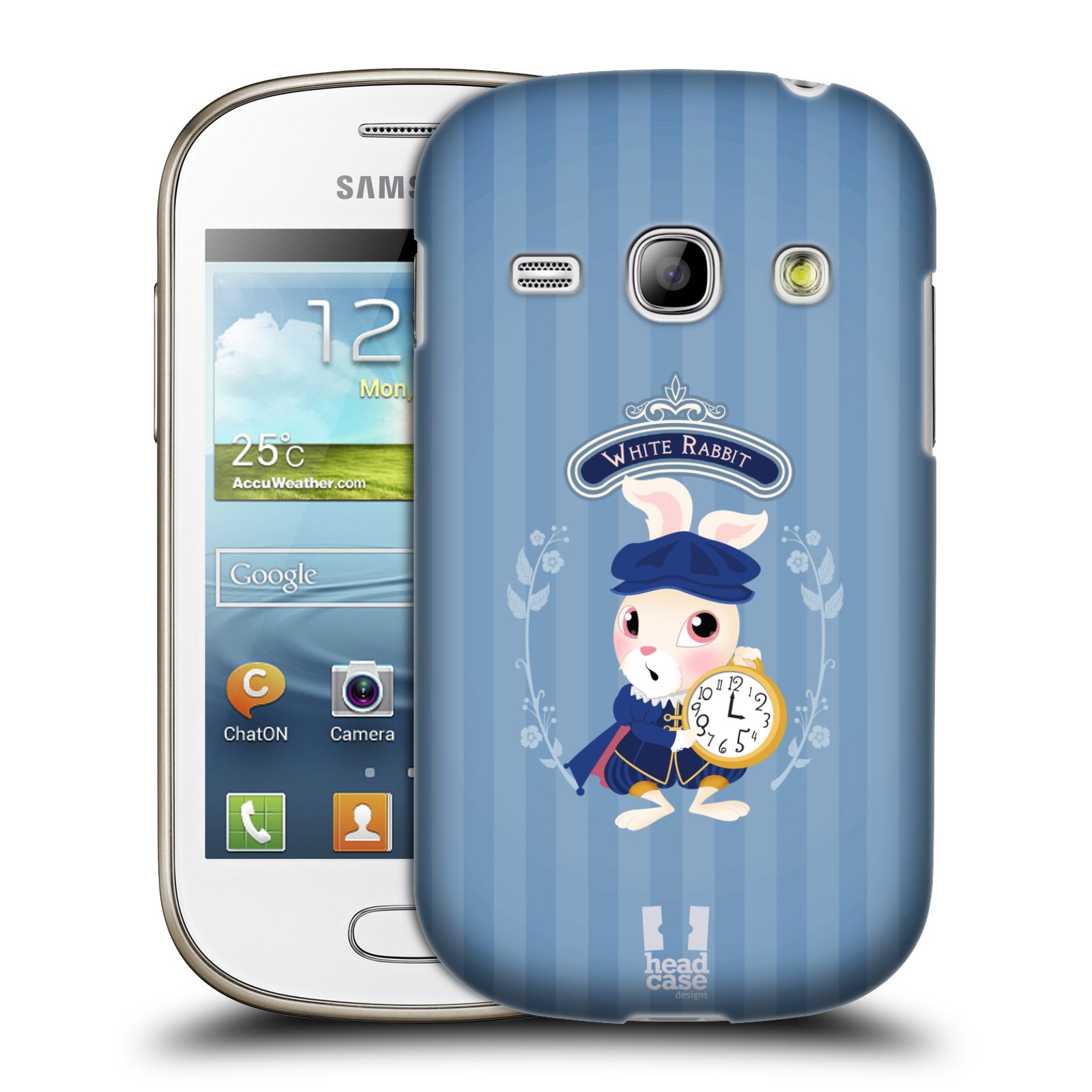HEAD CASE plastový obal na mobil SAMSUNG GALAXY FAME (S6810) vzor Alenka v říši divů králíček