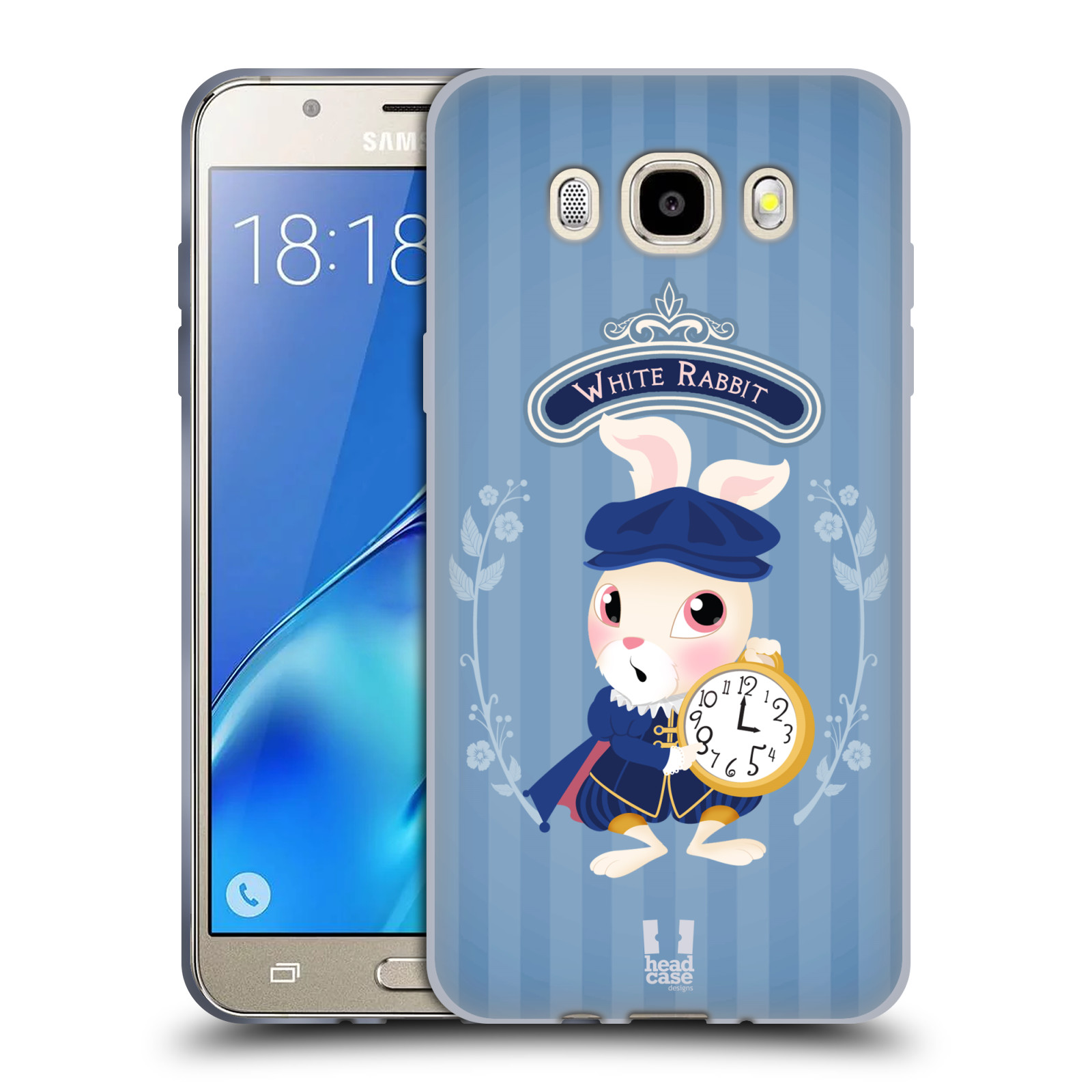 HEAD CASE silikonový obal, kryt na mobil Samsung Galaxy J5 2016, J510, J510F, (J510F DUAL SIM) vzor Alenka v říši divů králíček