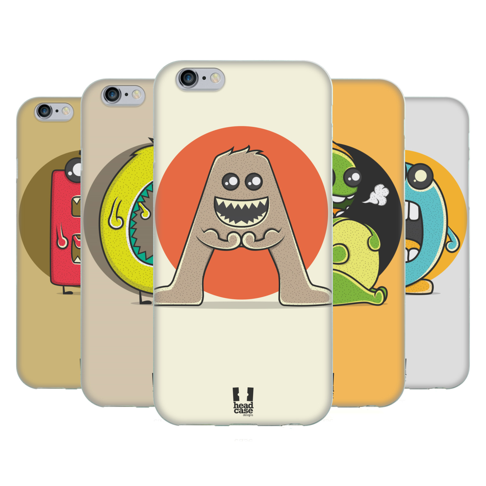 HEAD-CASE-DESIGNS-ALPHABET-MONSTER-SOFT-GEL-CASE-FOR-APPLE-iPHONE-PHONES