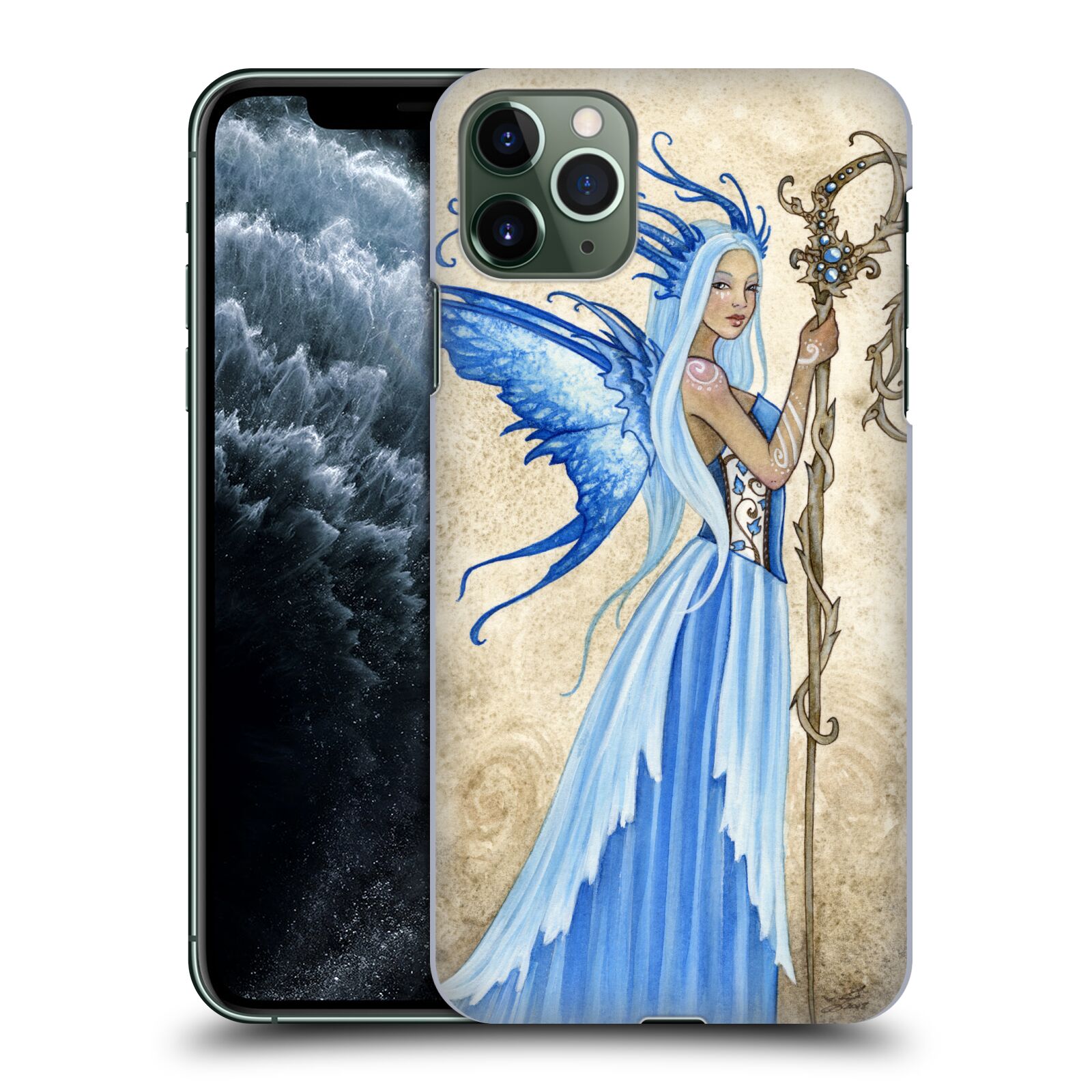Zadní obal pro mobil Apple Iphone 11 PRO MAX - HEAD CASE - Amy Brown - modrá bohyně
