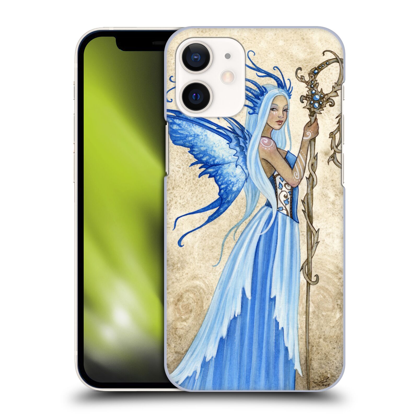 Zadní obal pro mobil Apple iPhone 12 MINI - HEAD CASE - Amy Brown - modrá bohyně