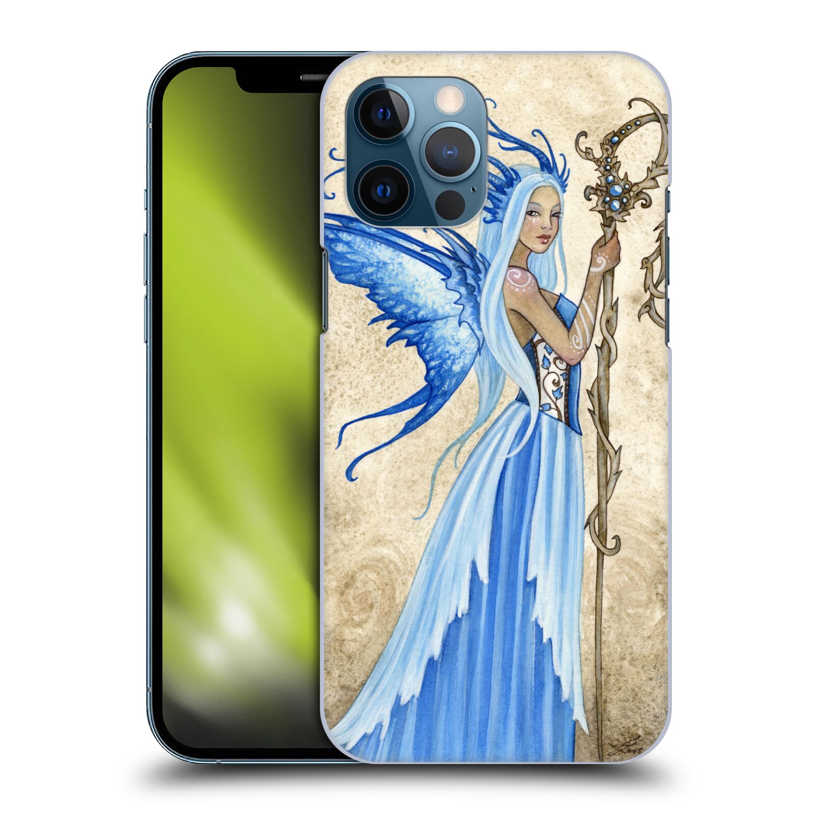 Zadní obal pro mobil Apple iPhone 12 PRO MAX - HEAD CASE - Amy Brown - modrá bohyně
