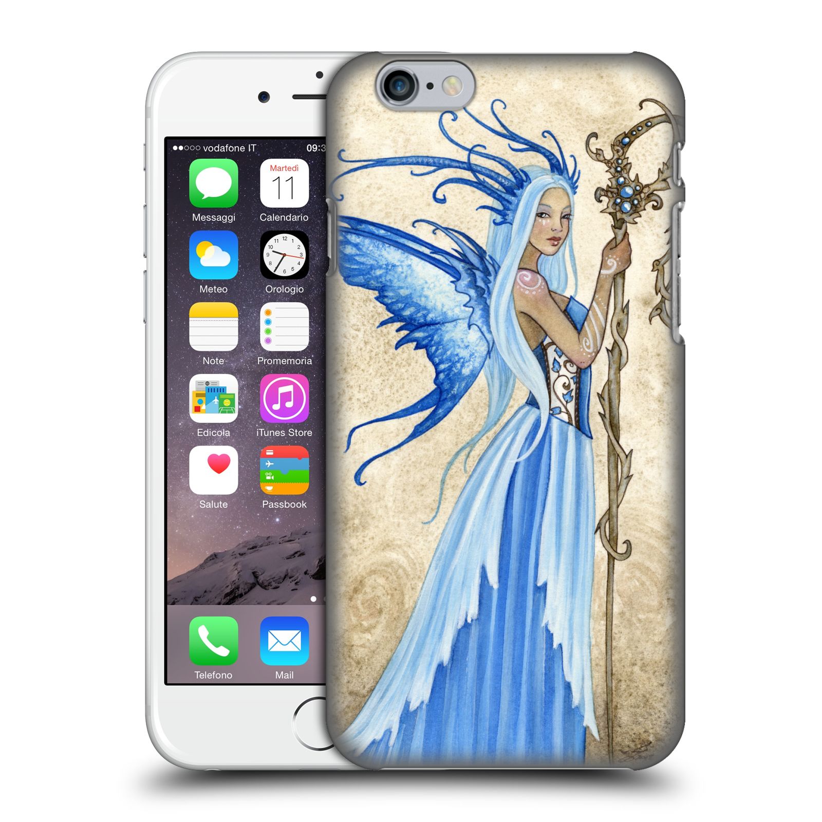 Zadní obal pro mobil Apple Iphone 6/6S - HEAD CASE - Amy Brown - modrá bohyně