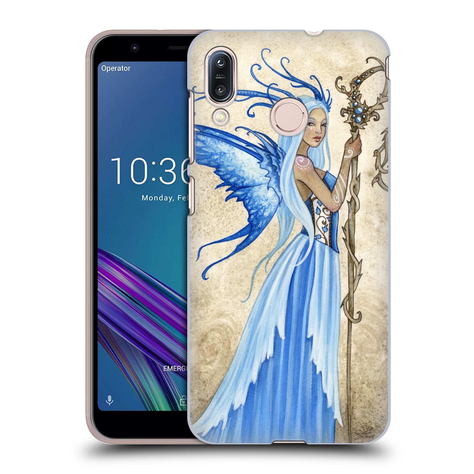 Zadní obal pro mobil Asus Zenfone Max (M1) ZB555KL - HEAD CASE - Amy Brown - modrá bohyně