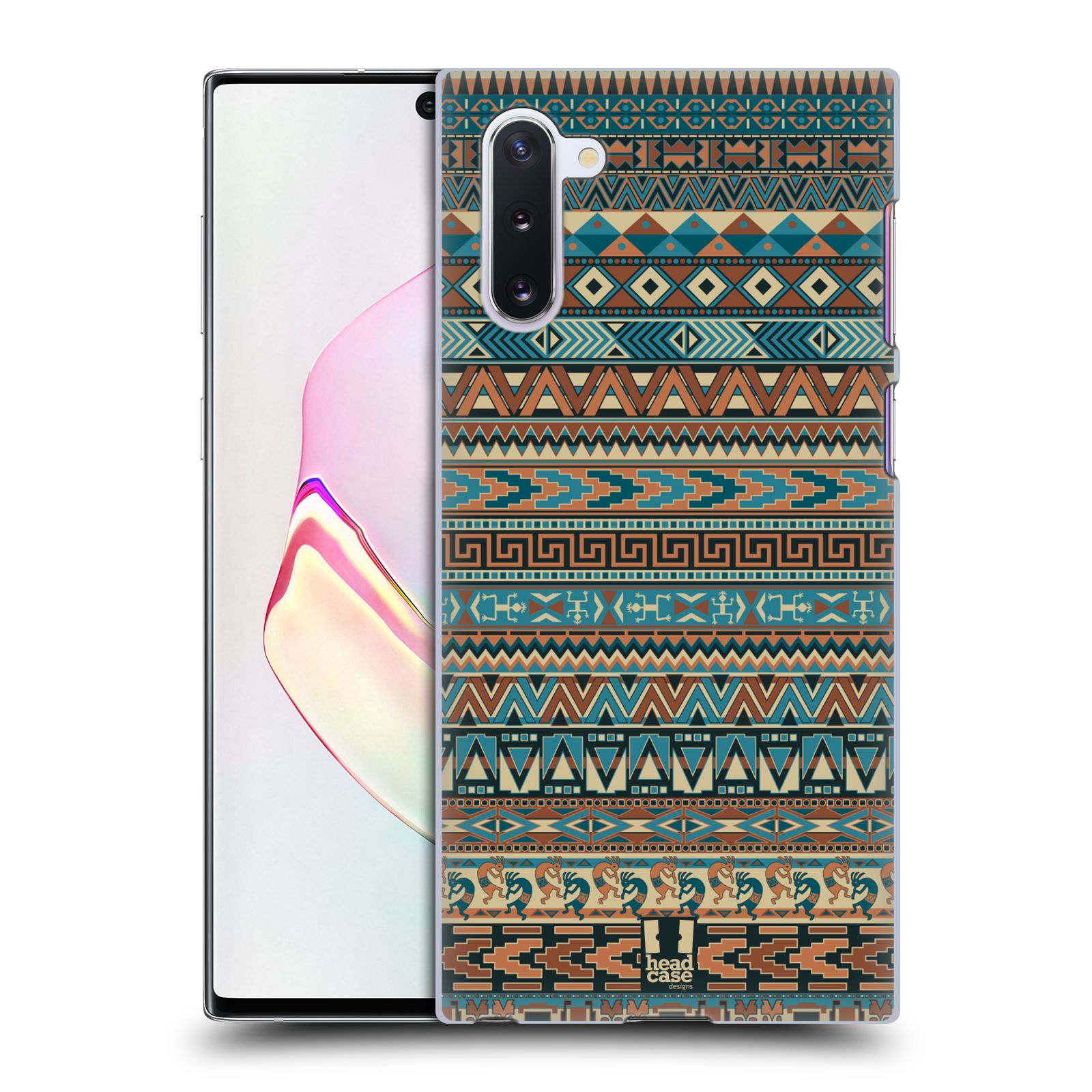 Pouzdro na mobil Samsung Galaxy Note 10 - HEAD CASE - vzor Indiánský vzor MODRÁ