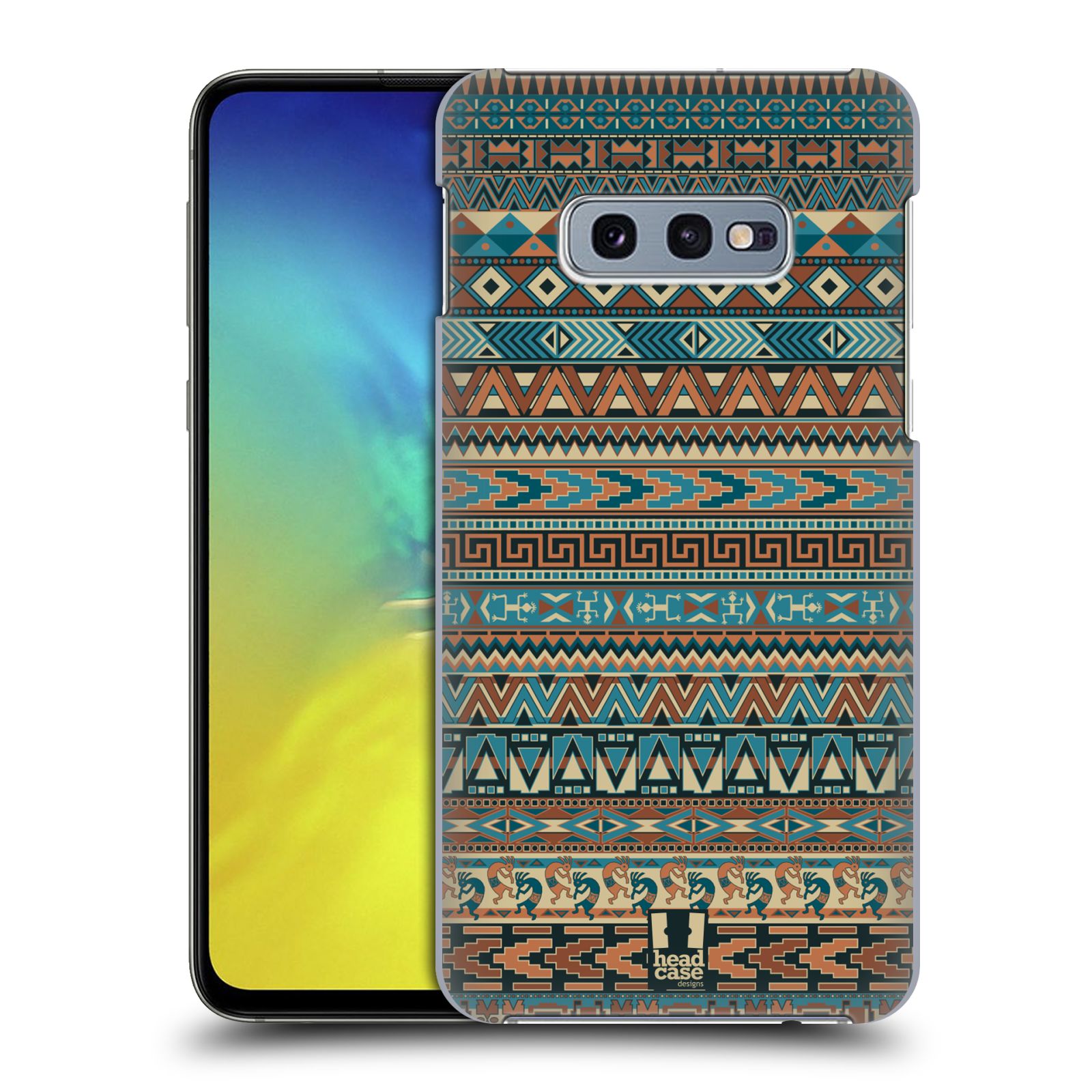 Pouzdro na mobil Samsung Galaxy S10e - HEAD CASE - vzor Indiánský vzor MODRÁ