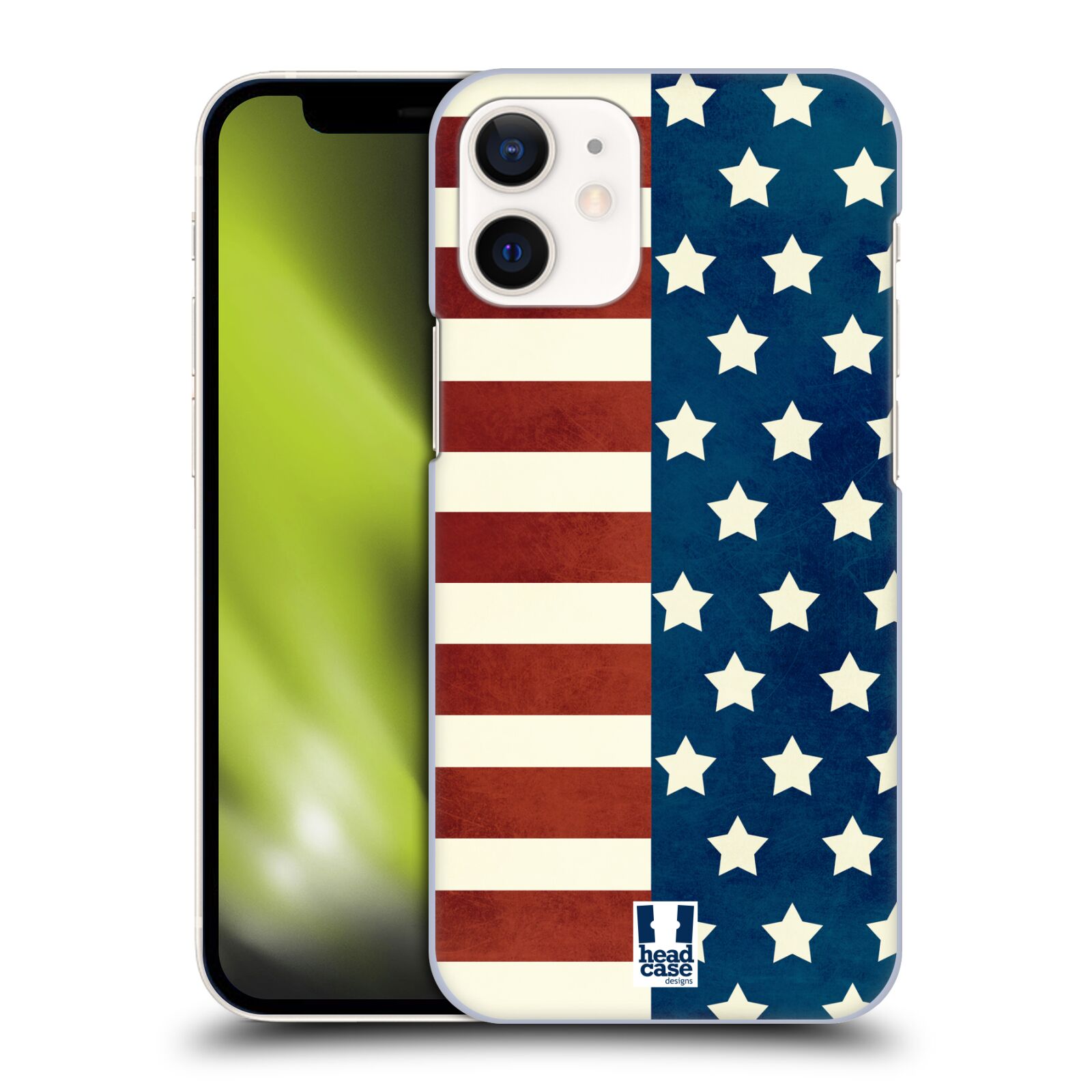 Plastový obal na mobil Apple Iphone 12 MINI vzor USA VLAJKA HVĚZDY A PRUHY