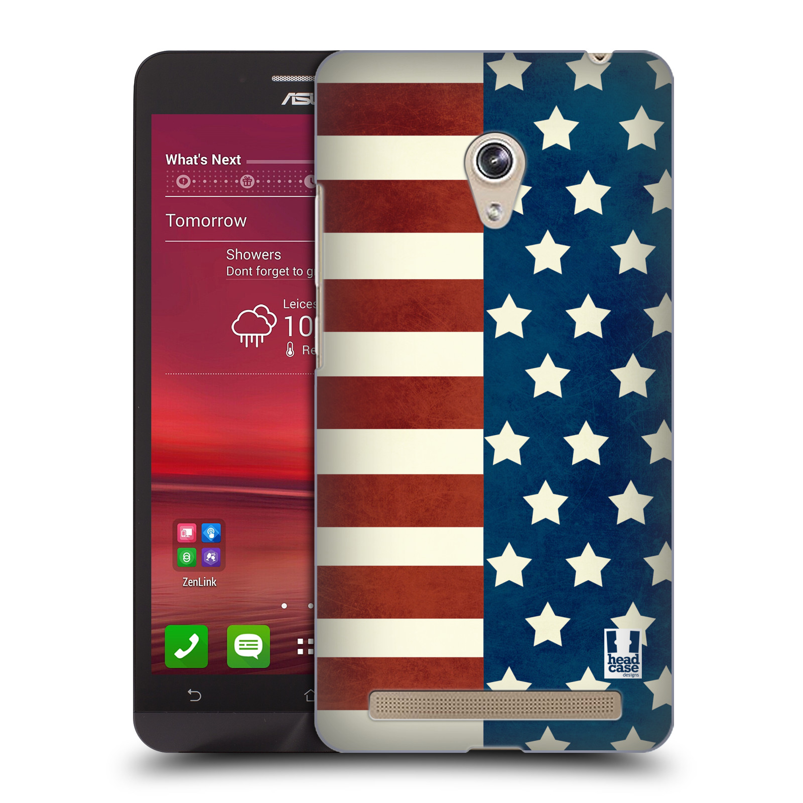 HEAD CASE plastový obal na mobil Asus Zenfone 6 vzor USA VLAJKA HVĚZDY A PRUHY