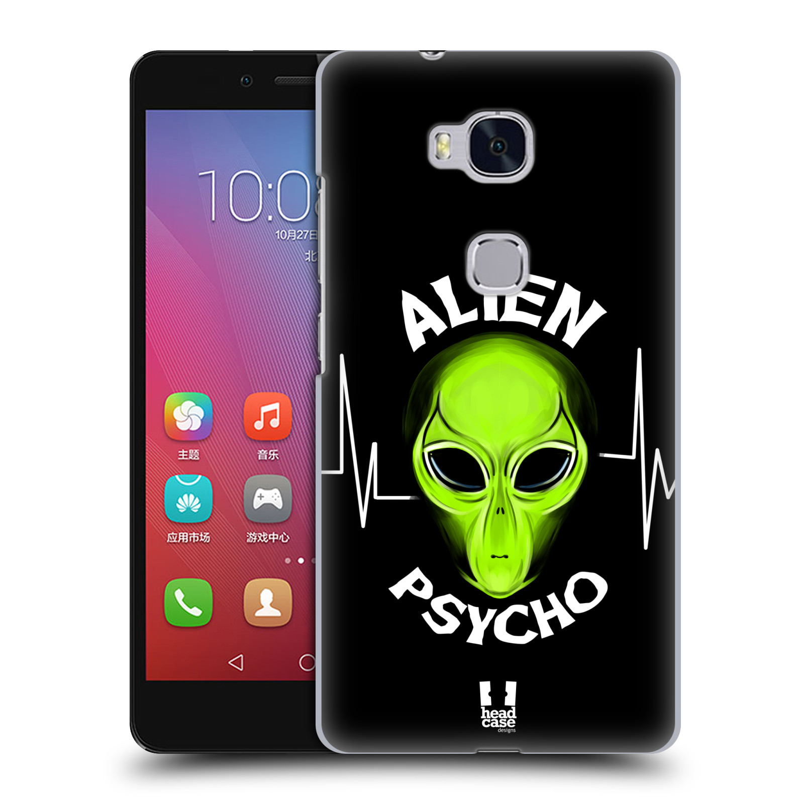 HEAD CASE DESIGNS ALIEN EMOJI HARD BACK CASE FOR HUAWEI