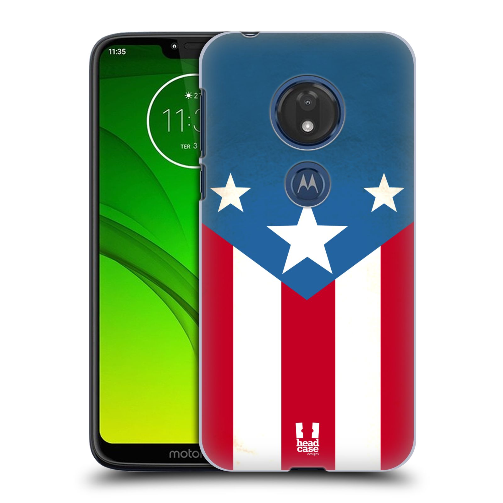 Pouzdro na mobil Motorola Moto G7 Play vzor Americká pýcha VLAJKA