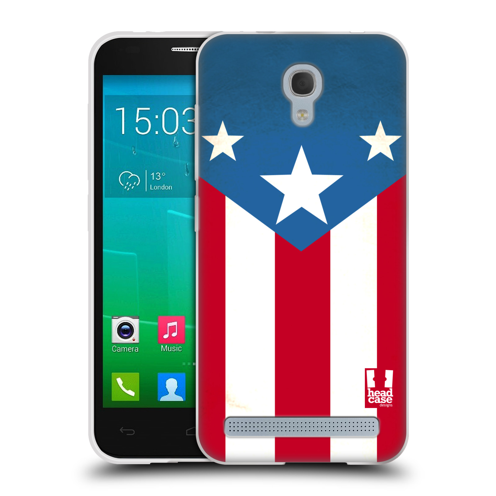 HEAD CASE silikonový obal na mobil Alcatel Idol 2 MINI S 6036Y vzor Americká pýcha VLAJKA