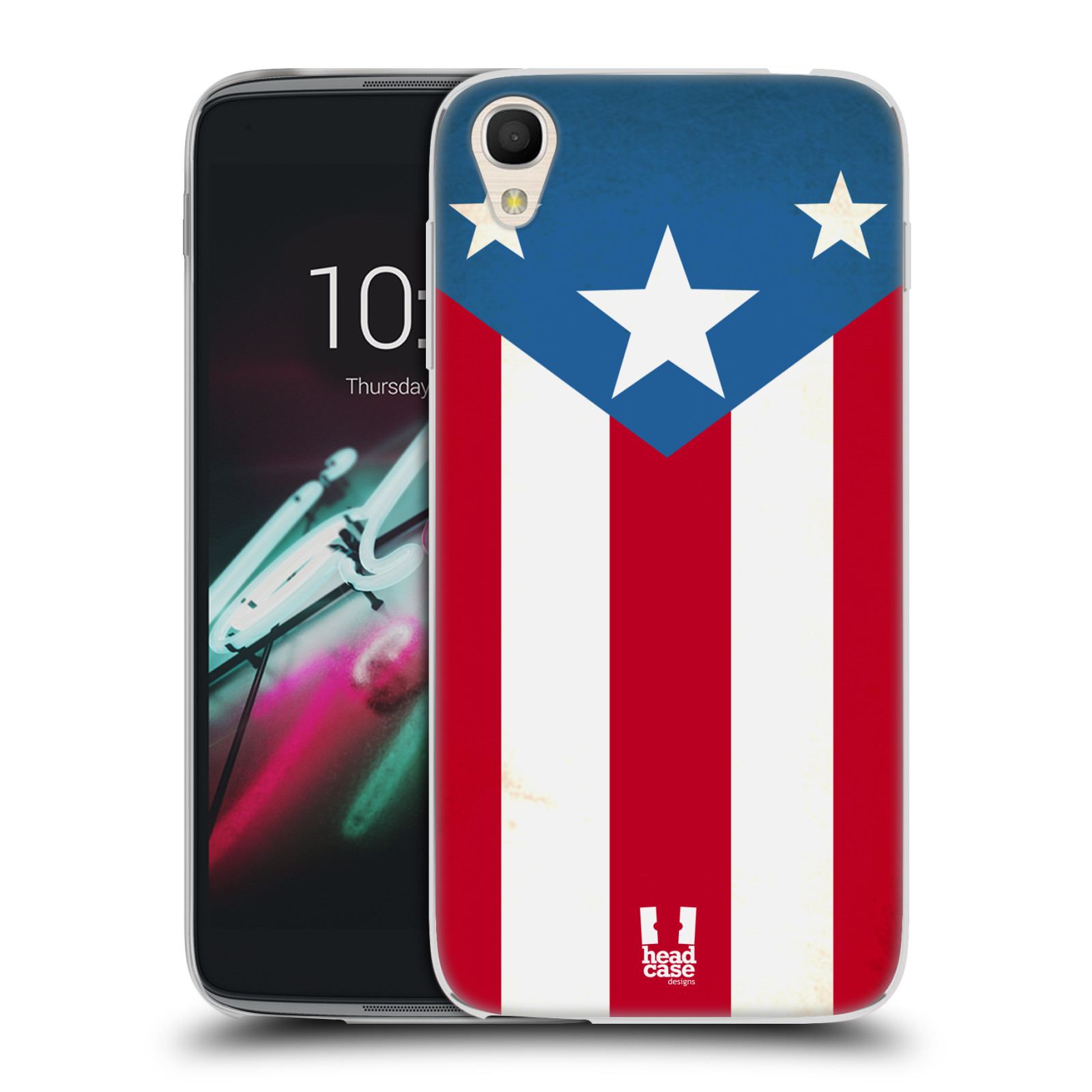 HEAD CASE silikonový obal na mobil Alcatel Idol 3 OT-6039Y (4.7) vzor Americká pýcha VLAJKA