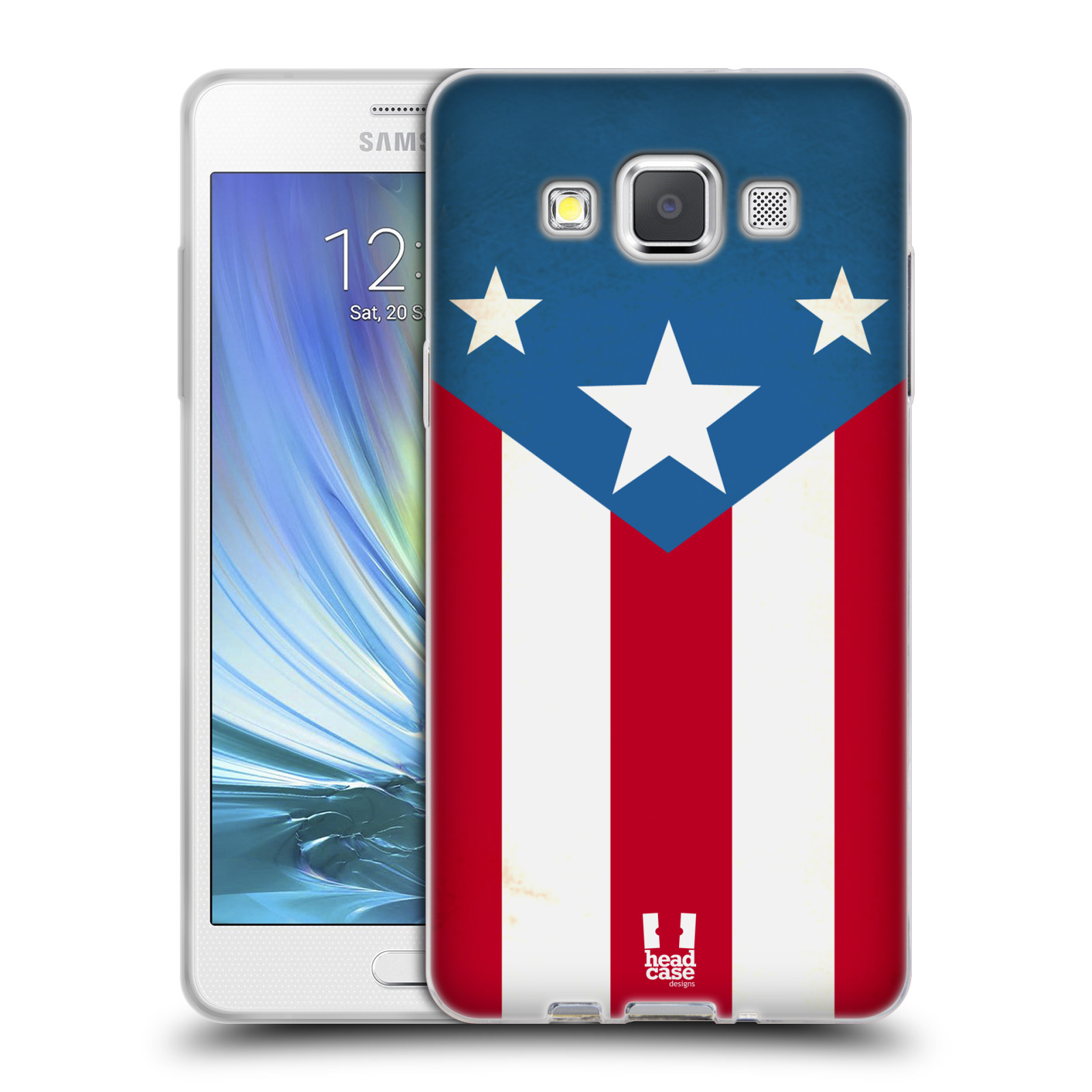 HEAD CASE silikonový obal na mobil Samsung Galaxy A5 vzor Americká pýcha VLAJKA