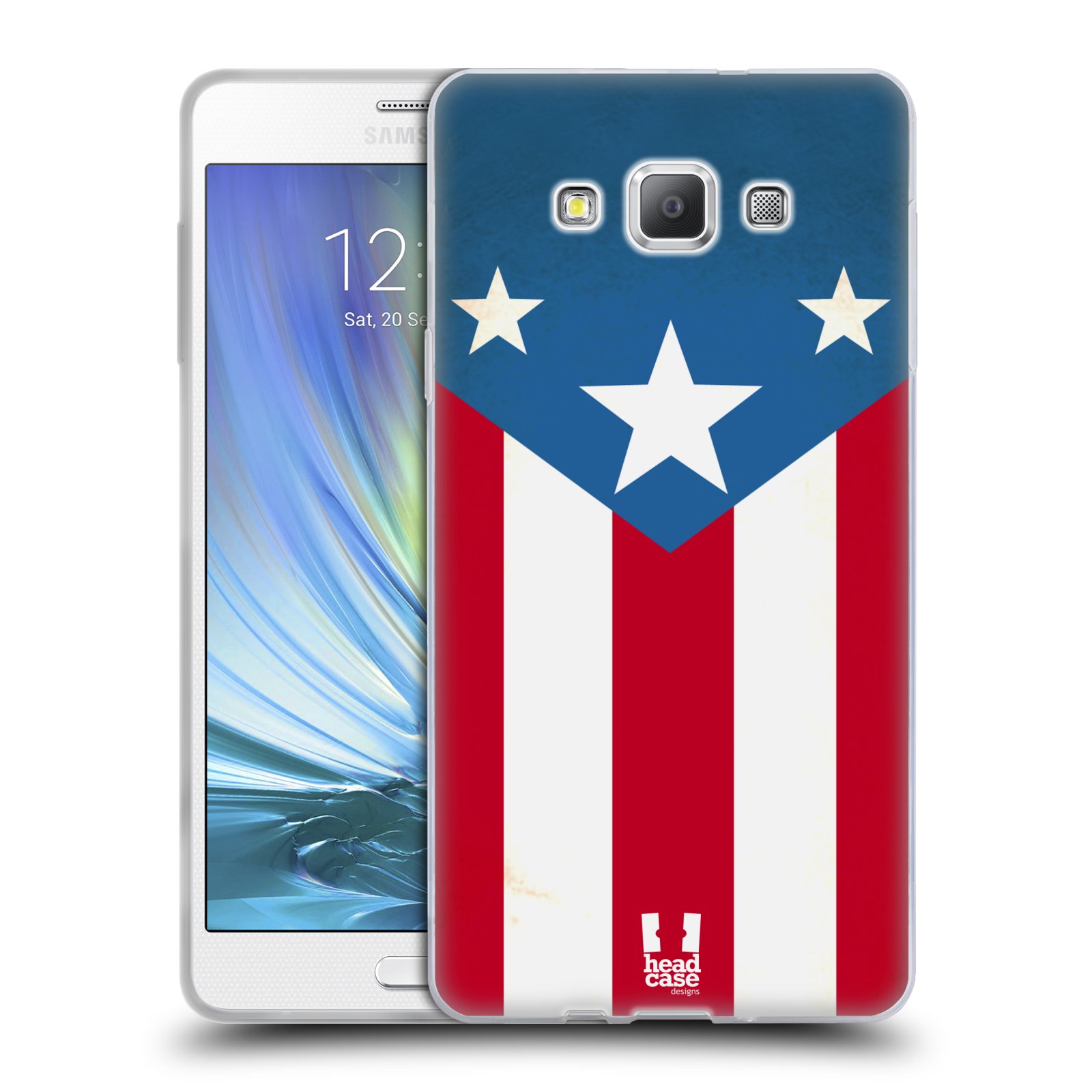 HEAD CASE silikonový obal na mobil Samsung Galaxy A7 vzor Americká pýcha VLAJKA