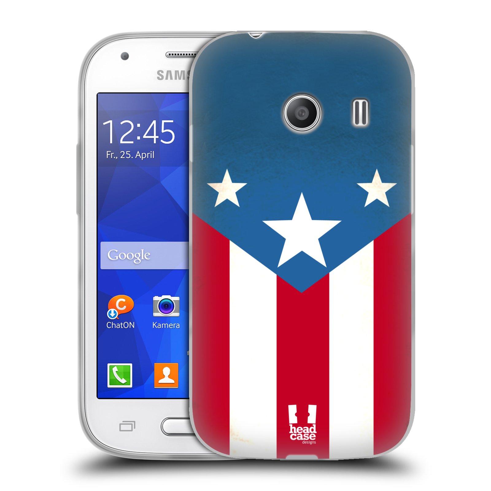 HEAD CASE silikonový obal na mobil Samsung Galaxy Ace Style (G310) vzor Americká pýcha VLAJKA