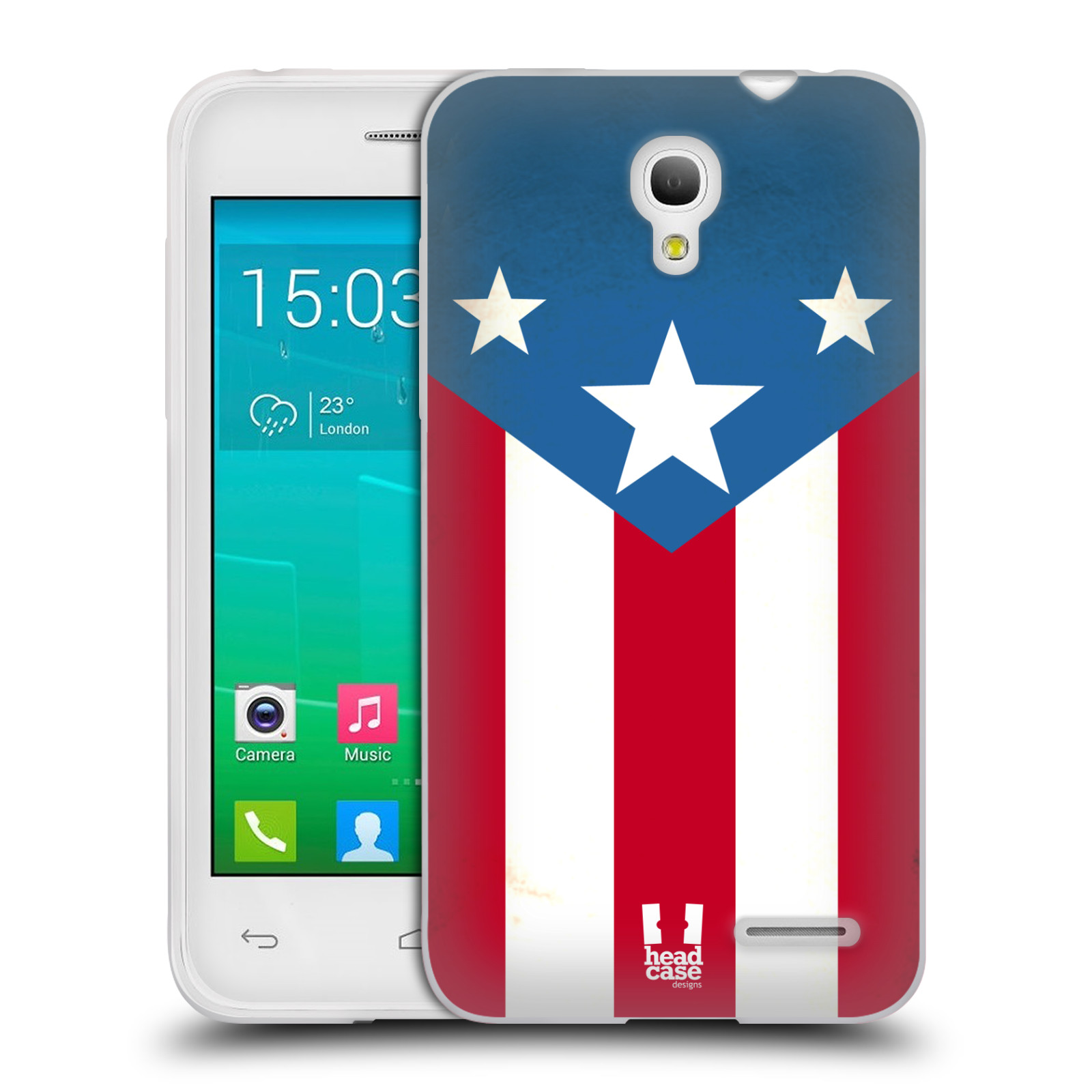 HEAD CASE silikonový obal na mobil Alcatel POP S3 OT-5050Y vzor Americká pýcha VLAJKA