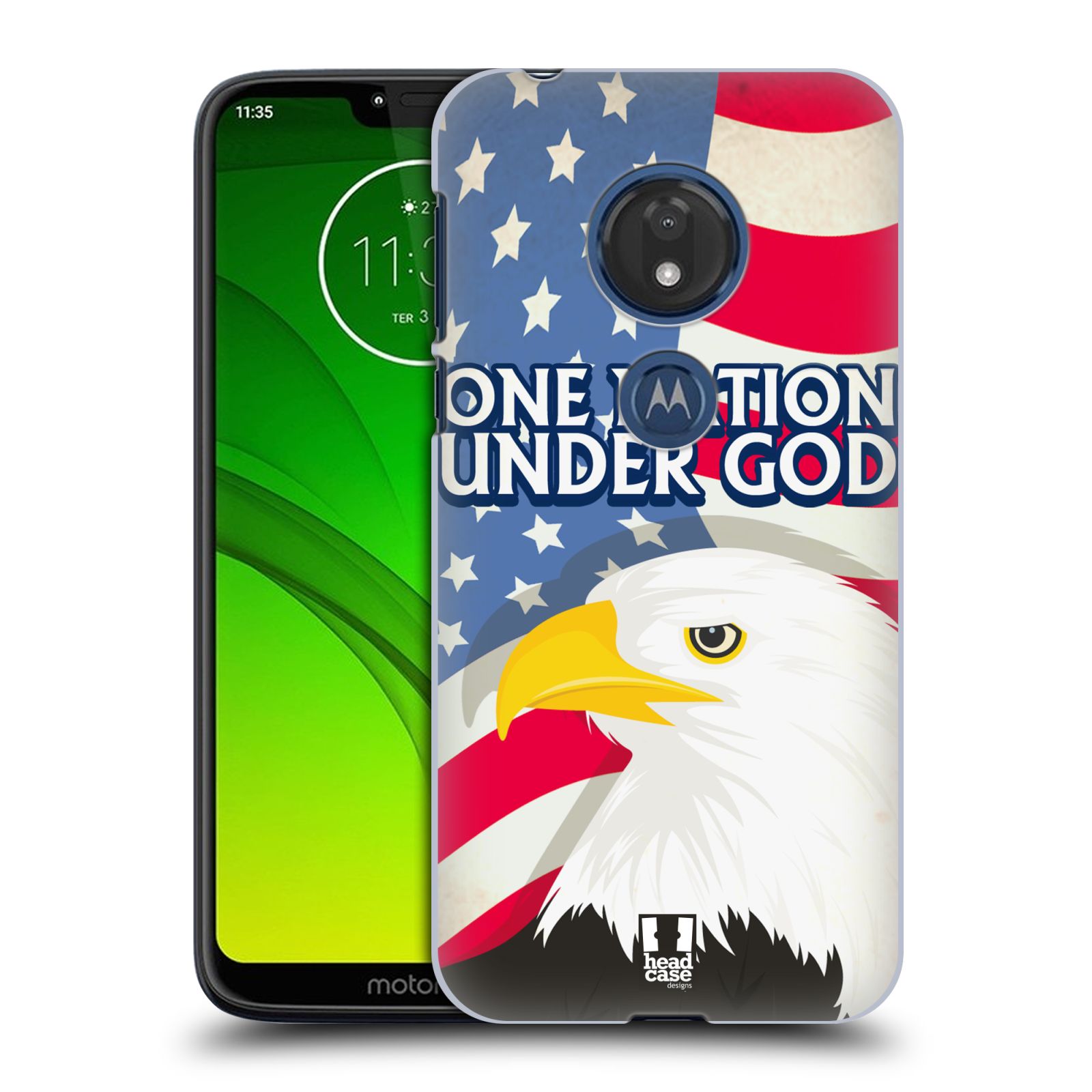 Pouzdro na mobil Motorola Moto G7 Play vzor Americká pýcha OREL