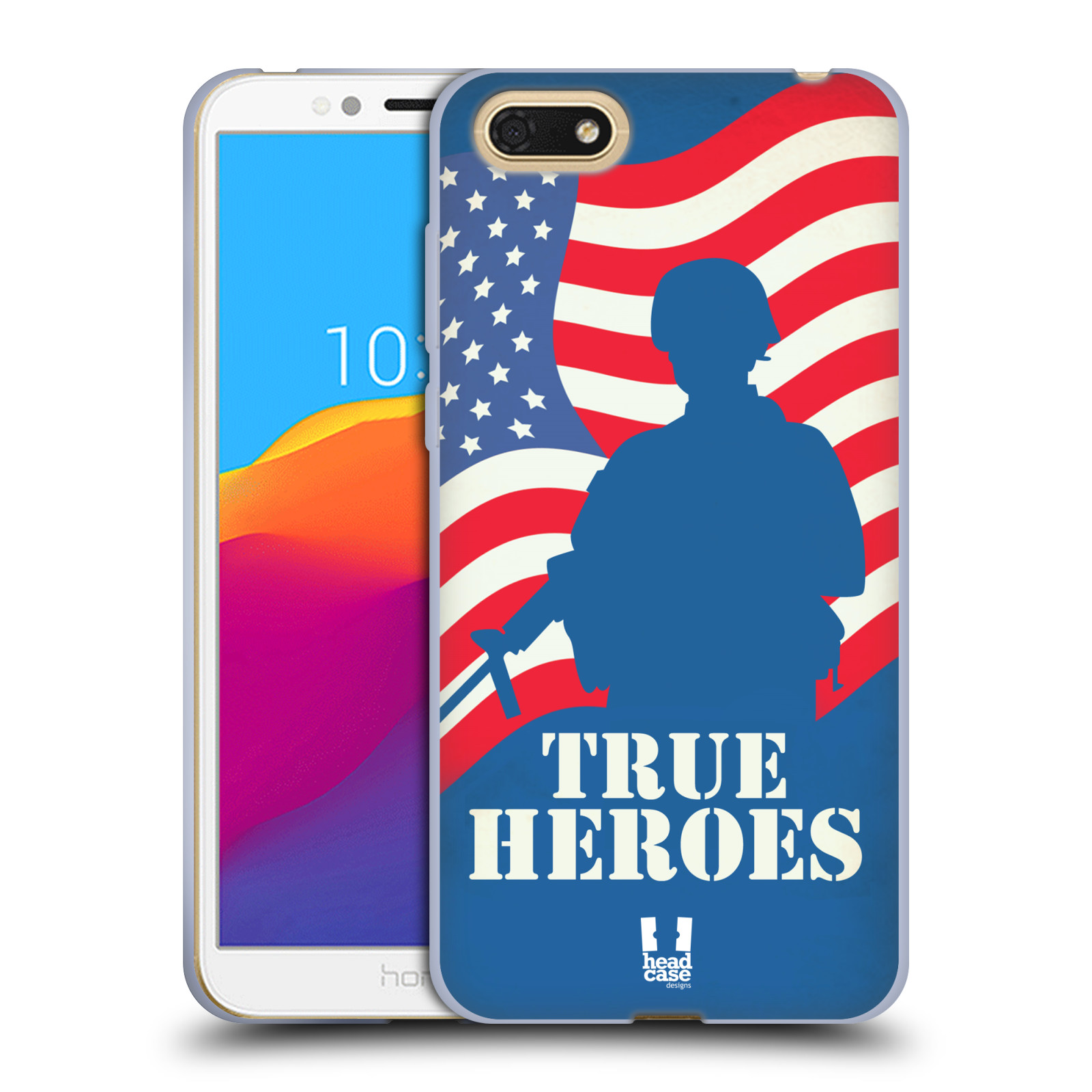 HEAD CASE silikonový obal na mobil Honor 7S vzor Americká pýcha HRDINA