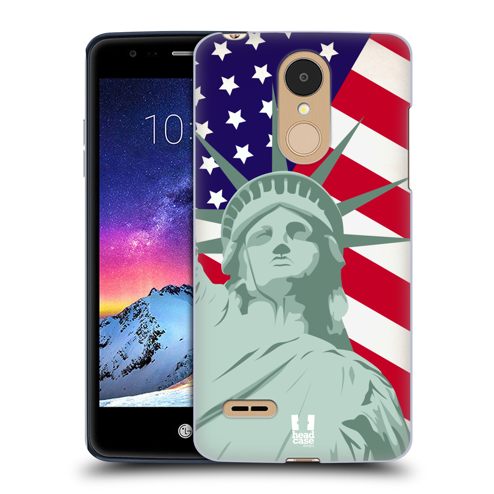 HEAD CASE plastový obal na mobil LG K9 / K8 2018 vzor Americká pýcha SOCHA SVOBODY