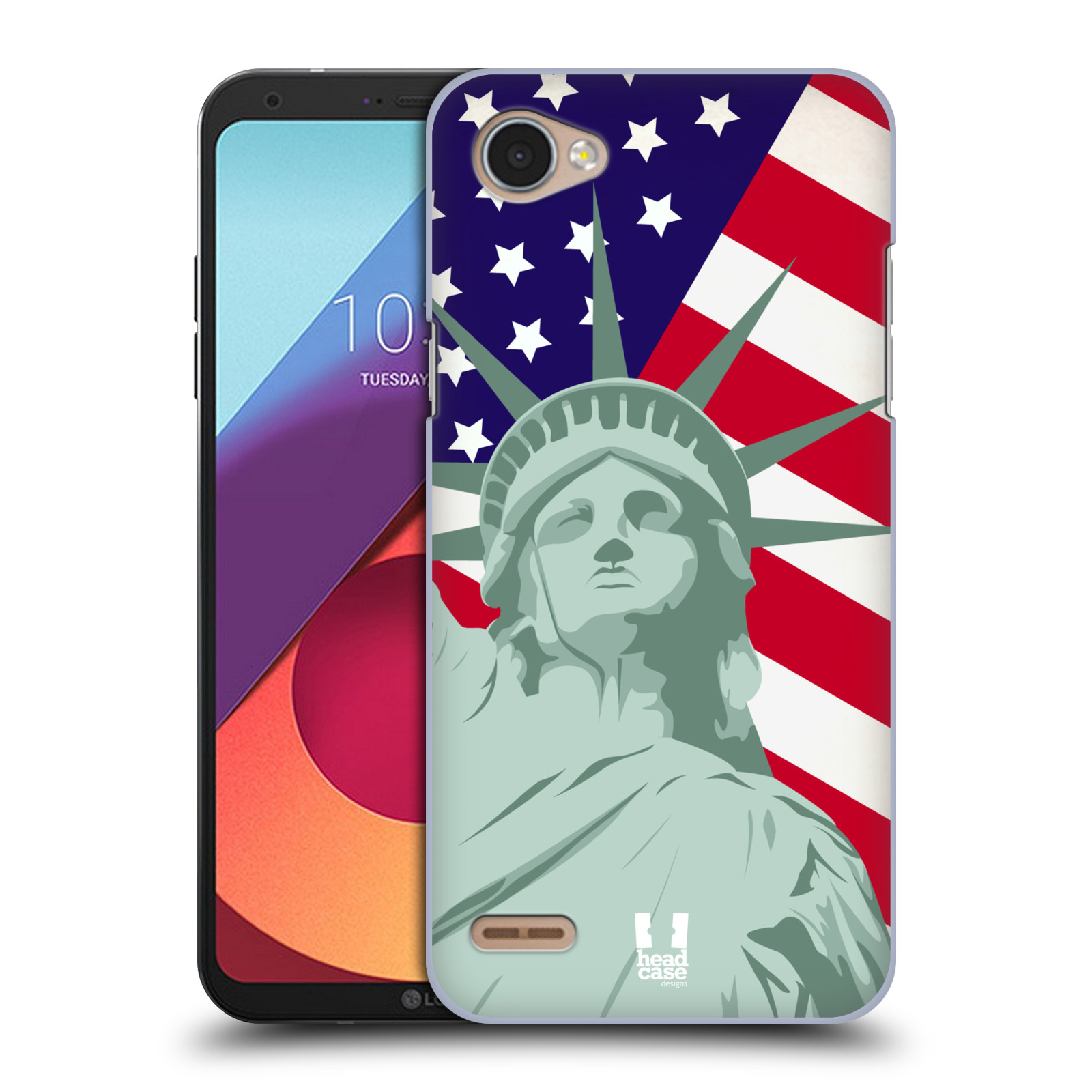 HEAD CASE plastový obal na mobil LG Q6 / Q6 PLUS vzor Americká pýcha SOCHA SVOBODY