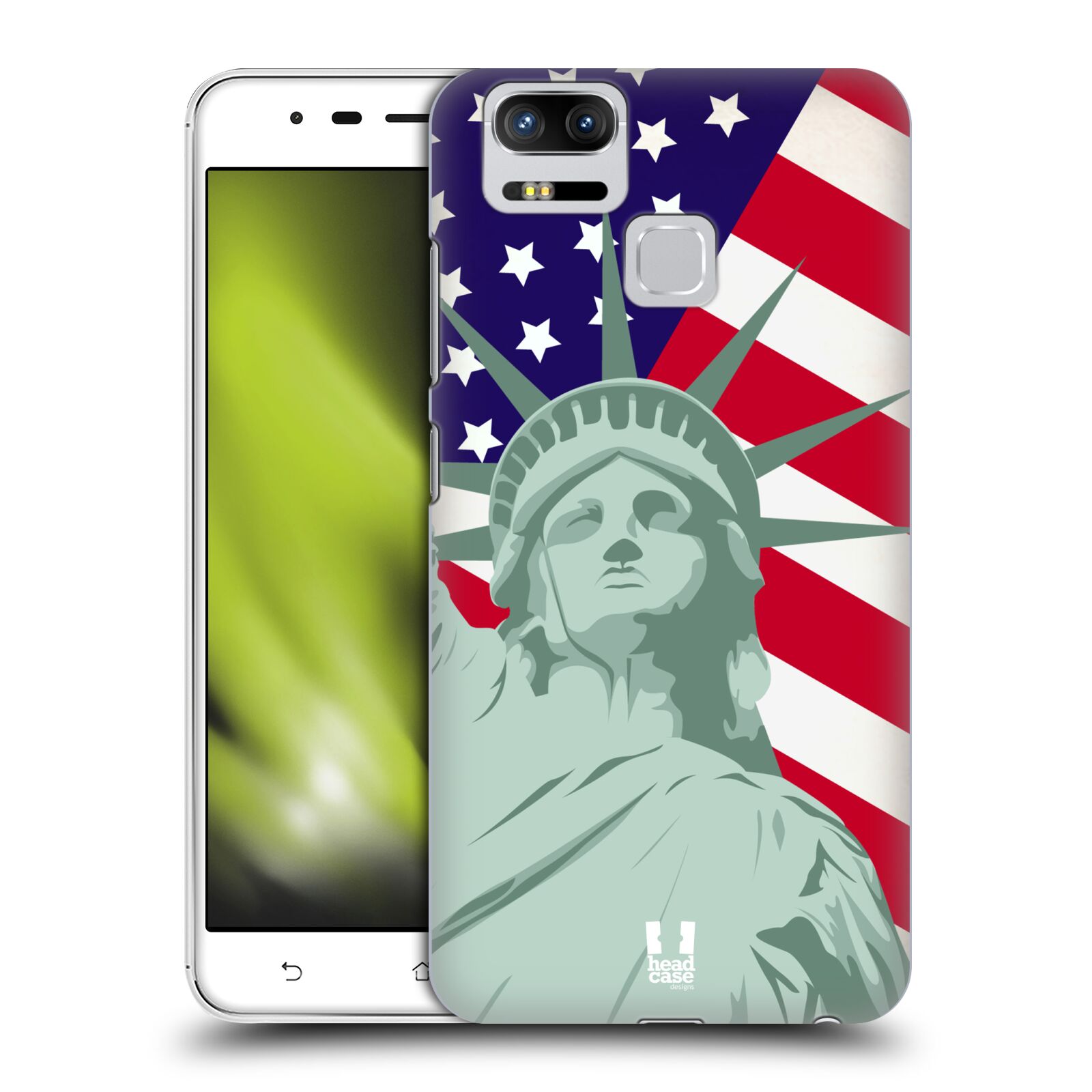 HEAD CASE plastový obal na mobil Asus Zenfone 3 Zoom ZE553KL vzor Americká pýcha SOCHA SVOBODY