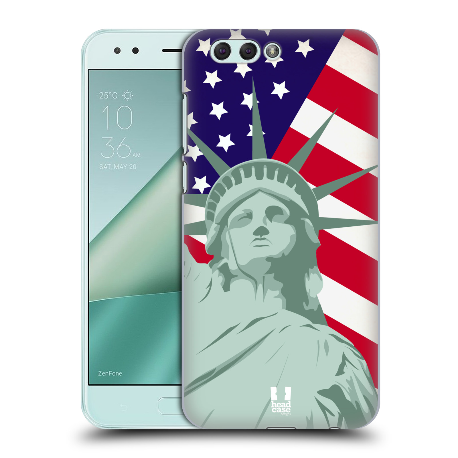 HEAD CASE plastový obal na mobil Asus Zenfone 4 ZE554KL vzor Americká pýcha SOCHA SVOBODY