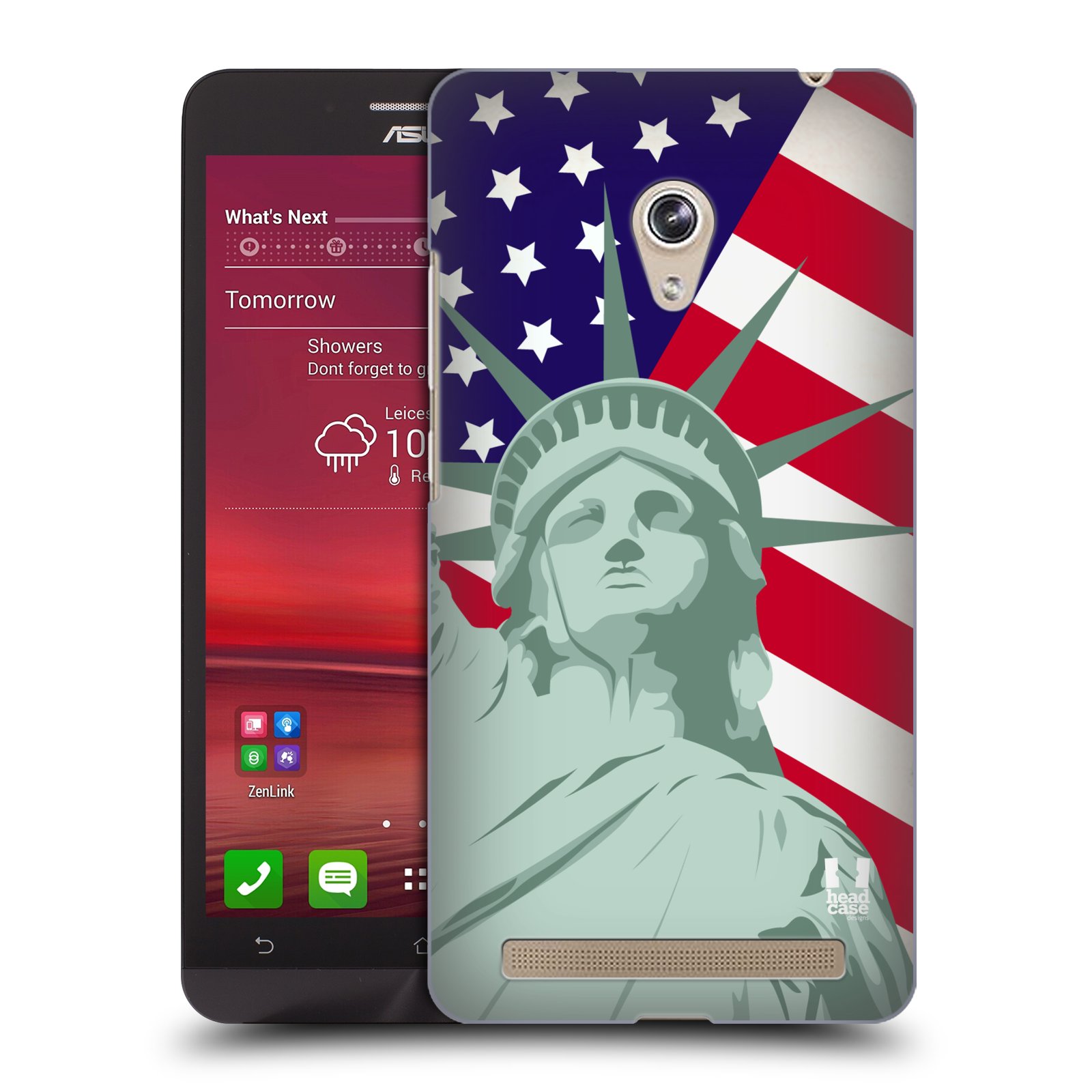 HEAD CASE plastový obal na mobil Asus Zenfone 6 vzor Americká pýcha SOCHA SVOBODY