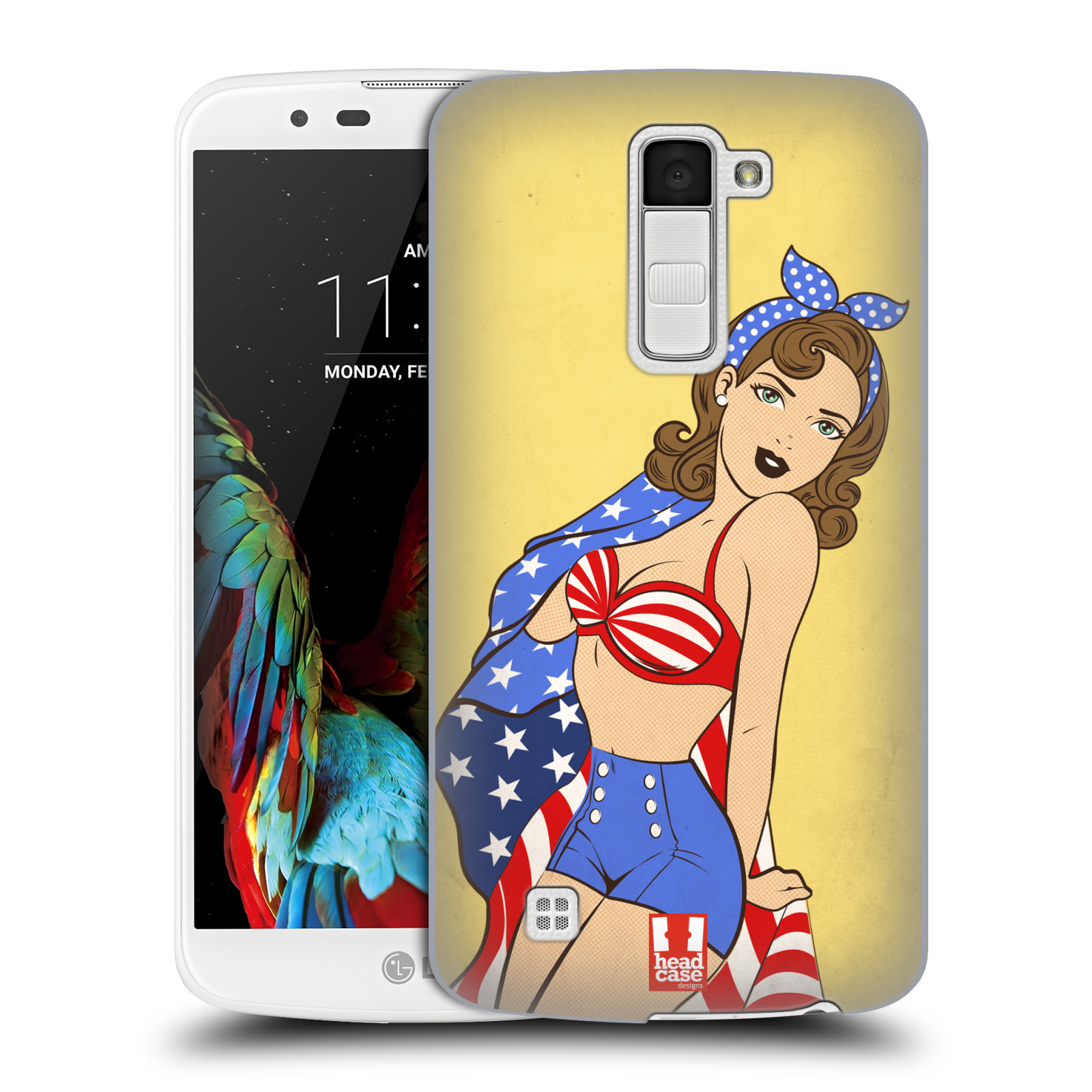 HEAD CASE plastový obal na mobil LG K10 vzor Americké krásky ELIZABETH