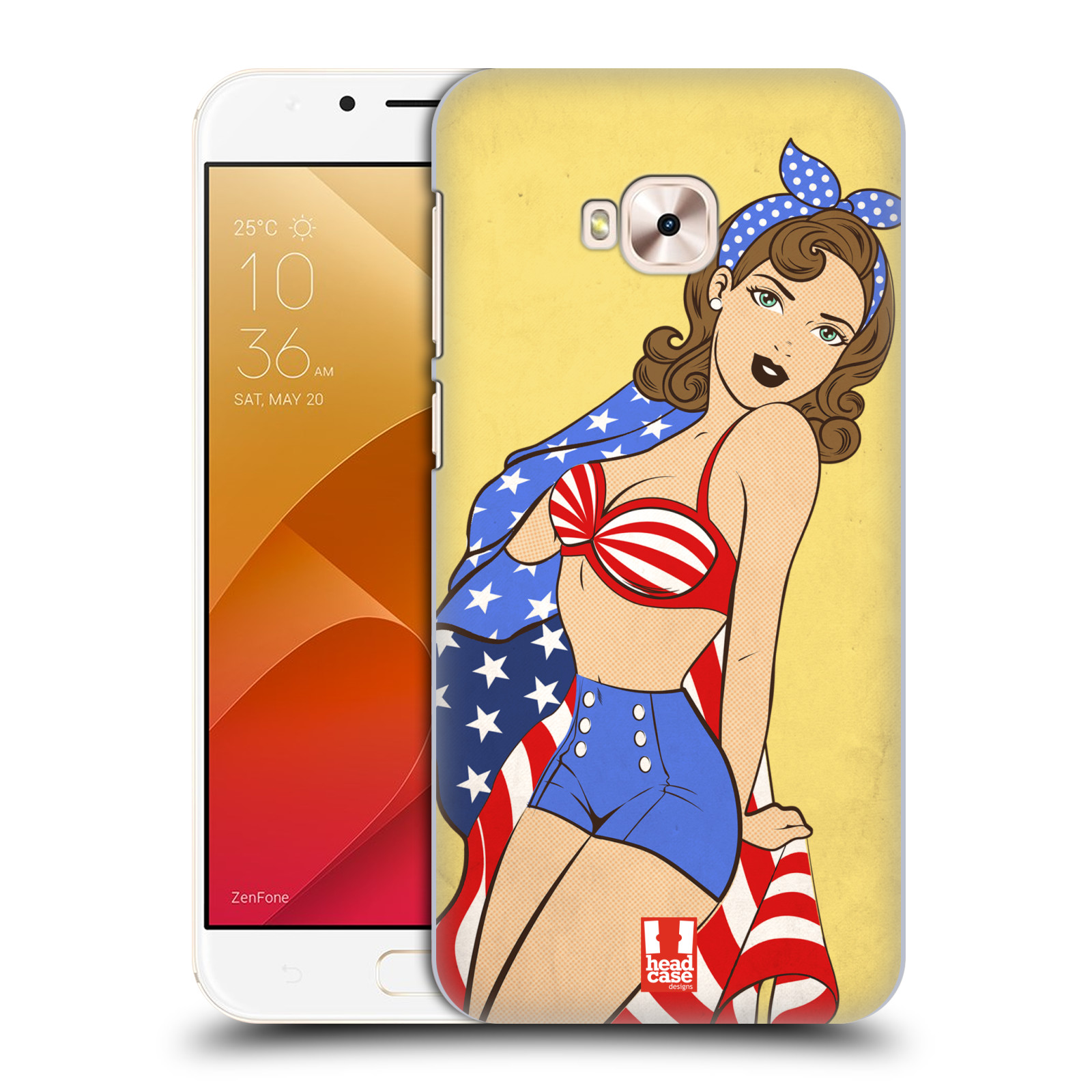 HEAD CASE plastový obal na mobil Asus Zenfone 4 Selfie Pro ZD552KL vzor Americké krásky ELIZABETH