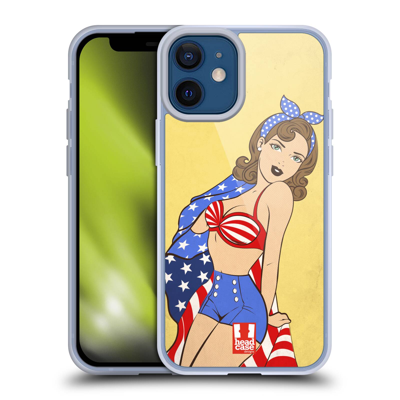 Plastový obal na mobil Apple Iphone 12 MINI vzor Americké krásky ELIZABETH