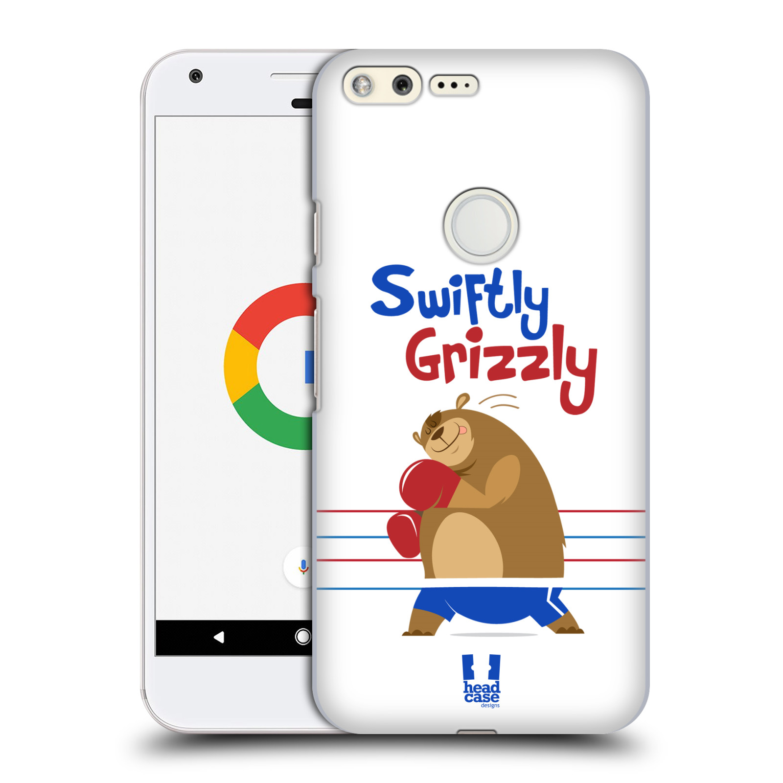 HEAD CASE plastový obal na mobil GOOGLE Pixel vzor Zvířátka atleti medvěd boxér
