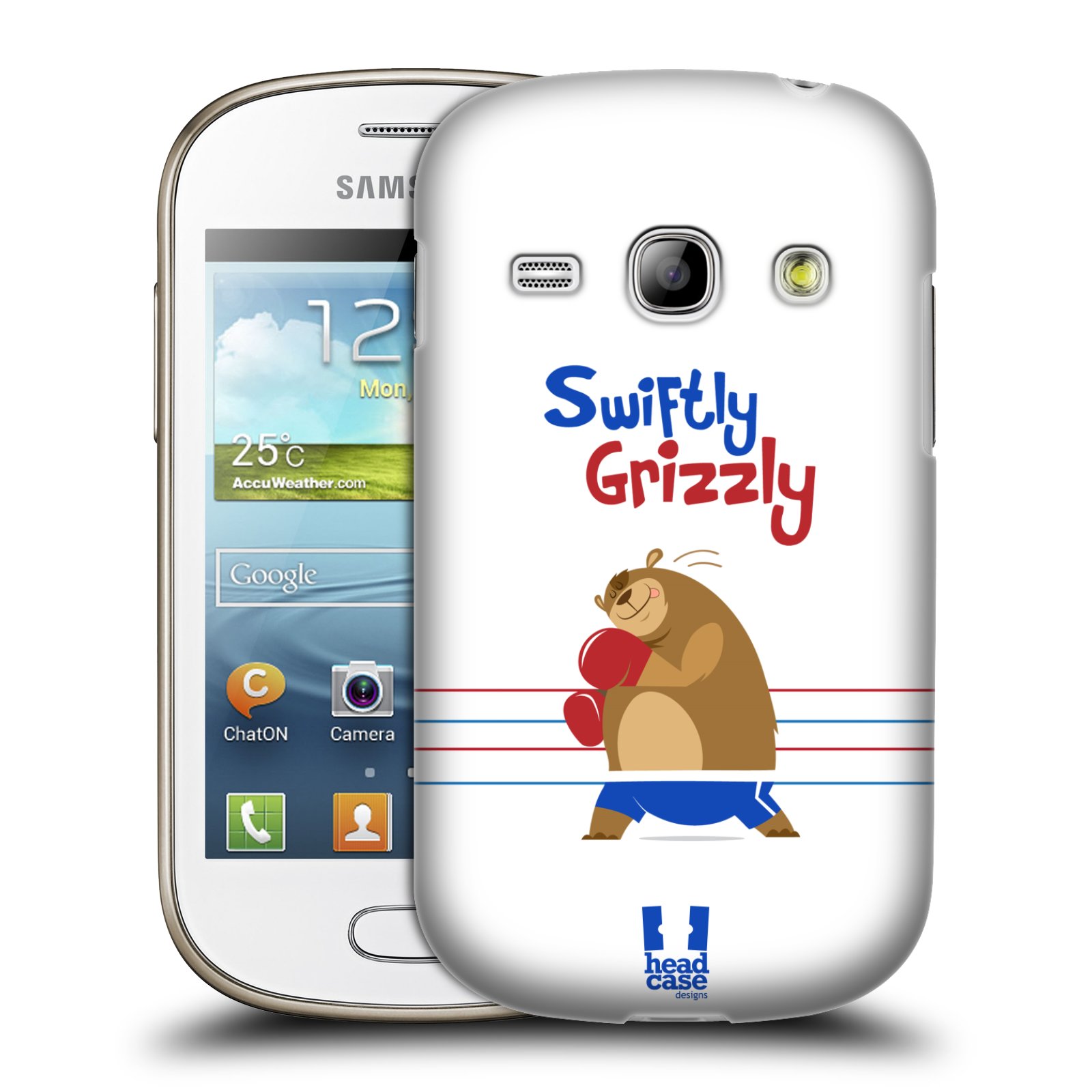 HEAD CASE plastový obal na mobil SAMSUNG GALAXY FAME (S6810) vzor Zvířátka atleti medvěd boxér