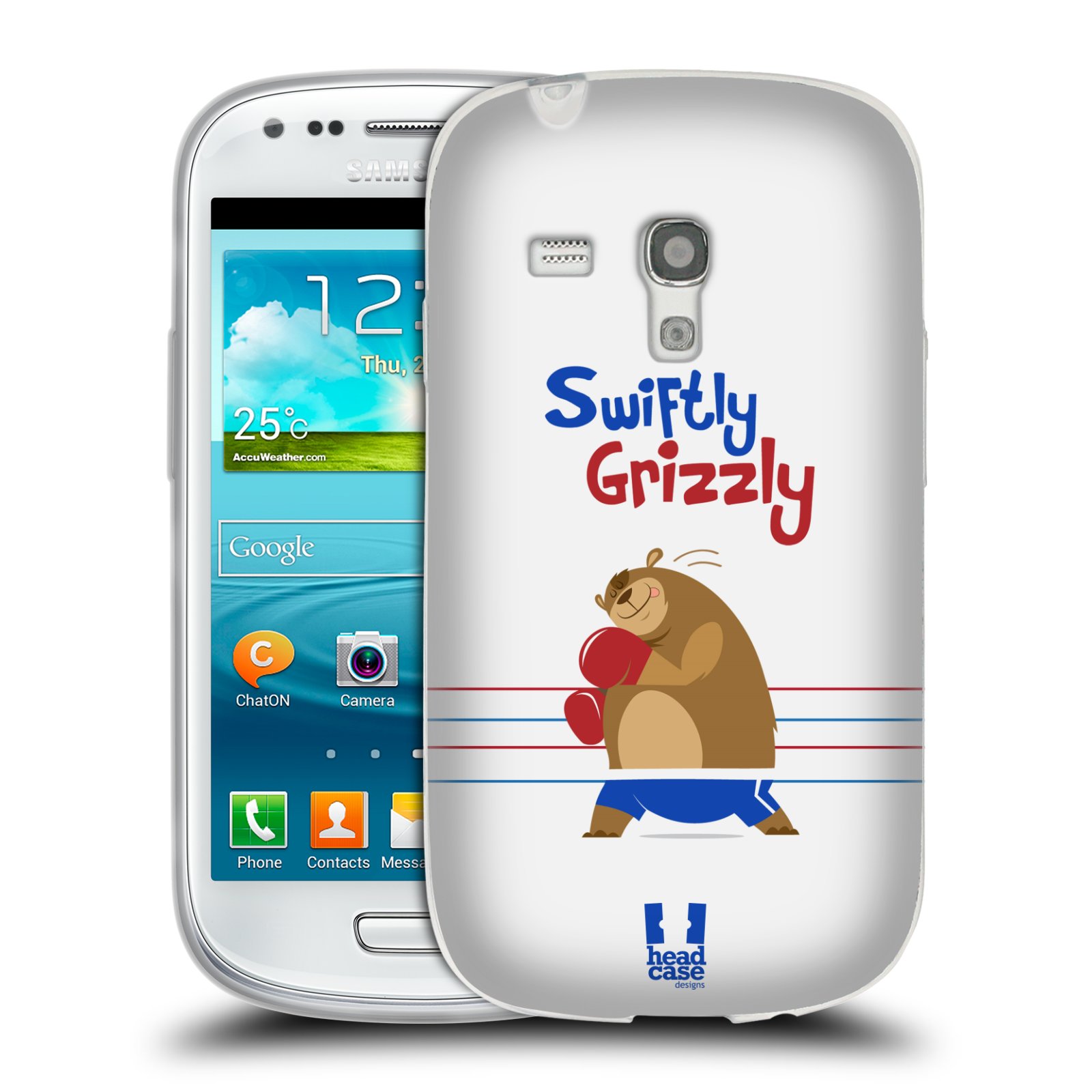 HEAD CASE silikonový obal na mobil Samsung Galaxy S3 MINI i8190 vzor Zvířátka atleti medvěd boxér