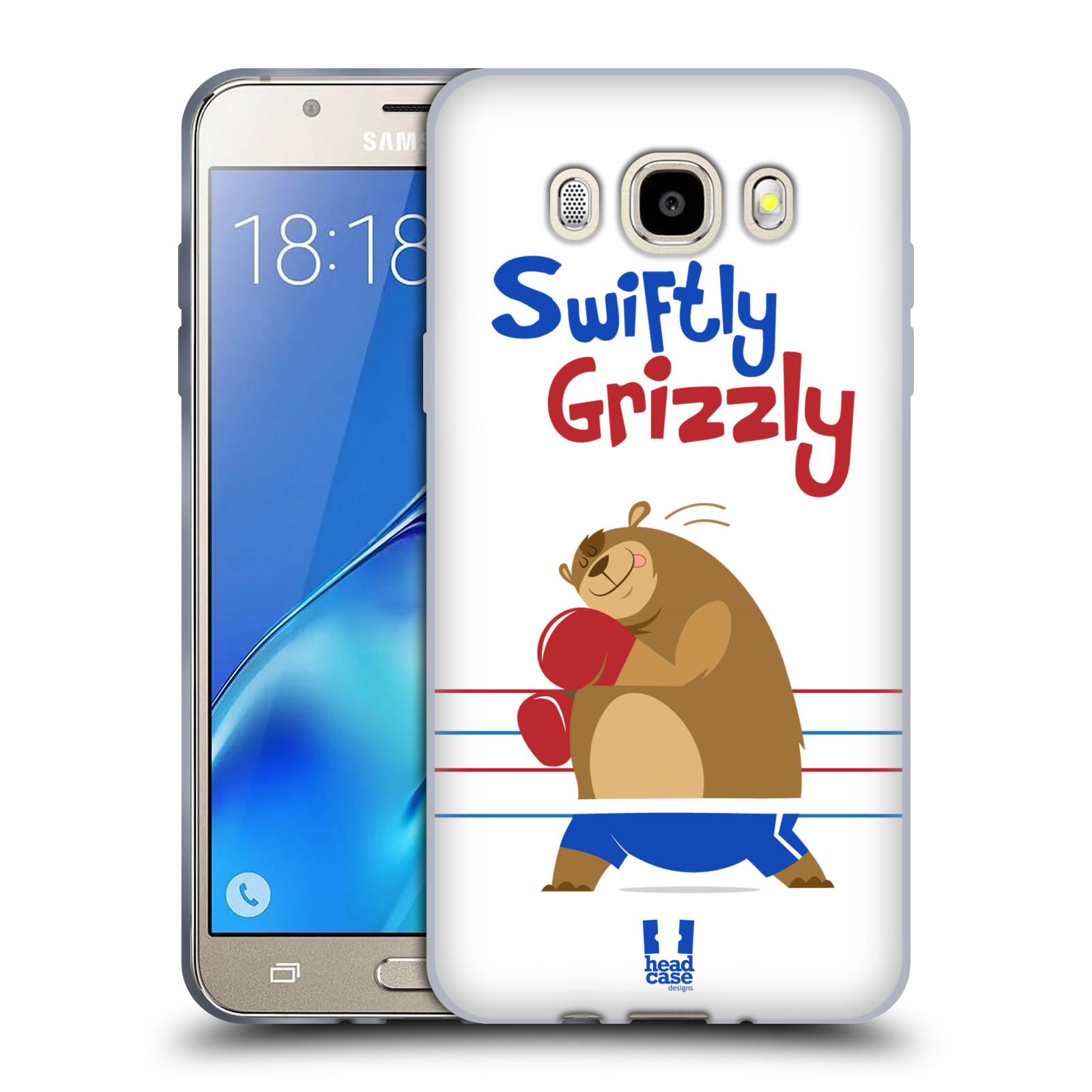 HEAD CASE silikonový obal, kryt na mobil Samsung Galaxy J5 2016, J510, J510F, (J510F DUAL SIM) vzor Zvířátka atleti medvěd boxér